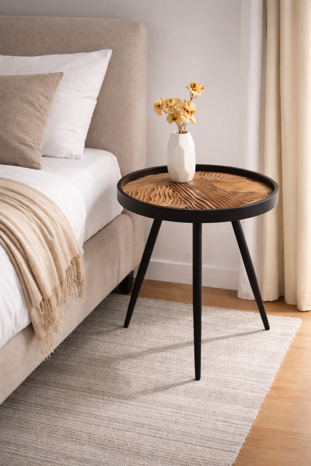 Side table, end table, accent table, sofa side table, bedside table, living room side table, modern end table, decorative side table, compact side table, corner table, Wooden Table.