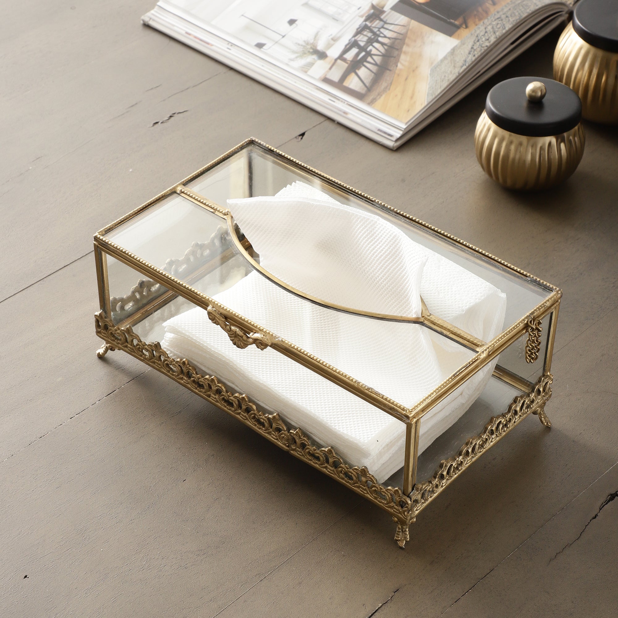 Napkin holder, Tissue Holder, Glass Napkin Holder,Kitchen articles, Kitchen Accessories Organizer