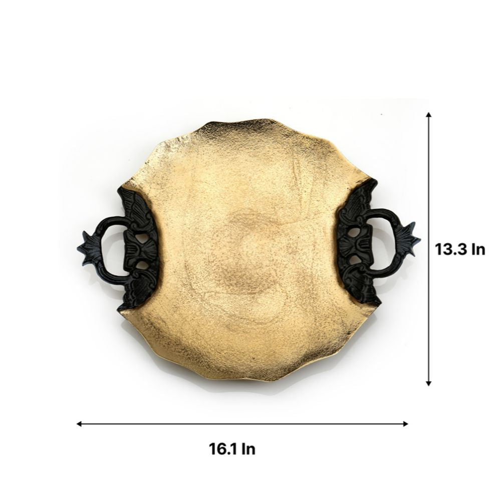 Midas Gold Round Tray