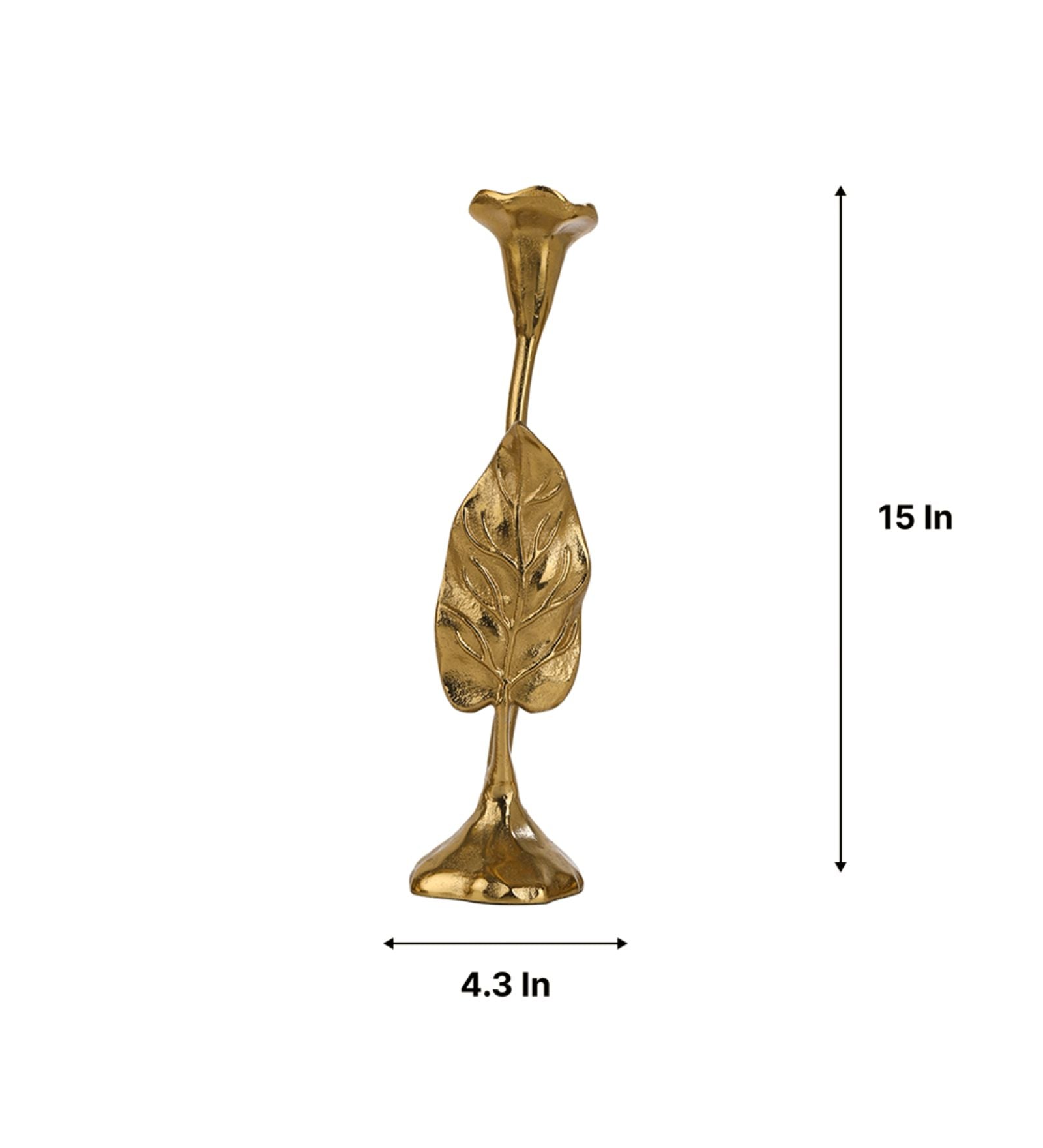 Jules Leaf Candle Holder Medium