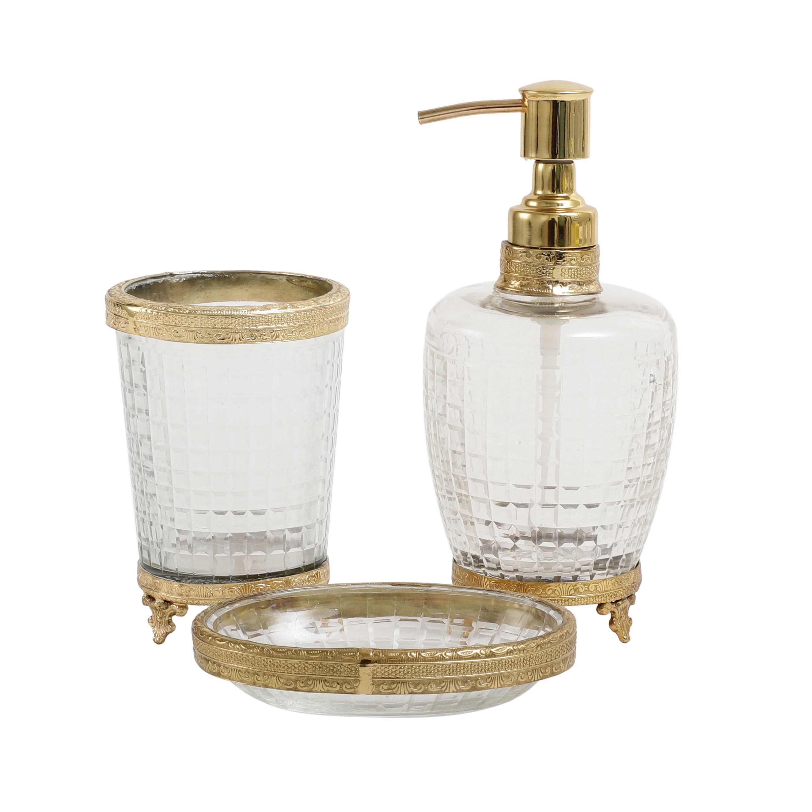 Alteza crystal Cut bathroom set
