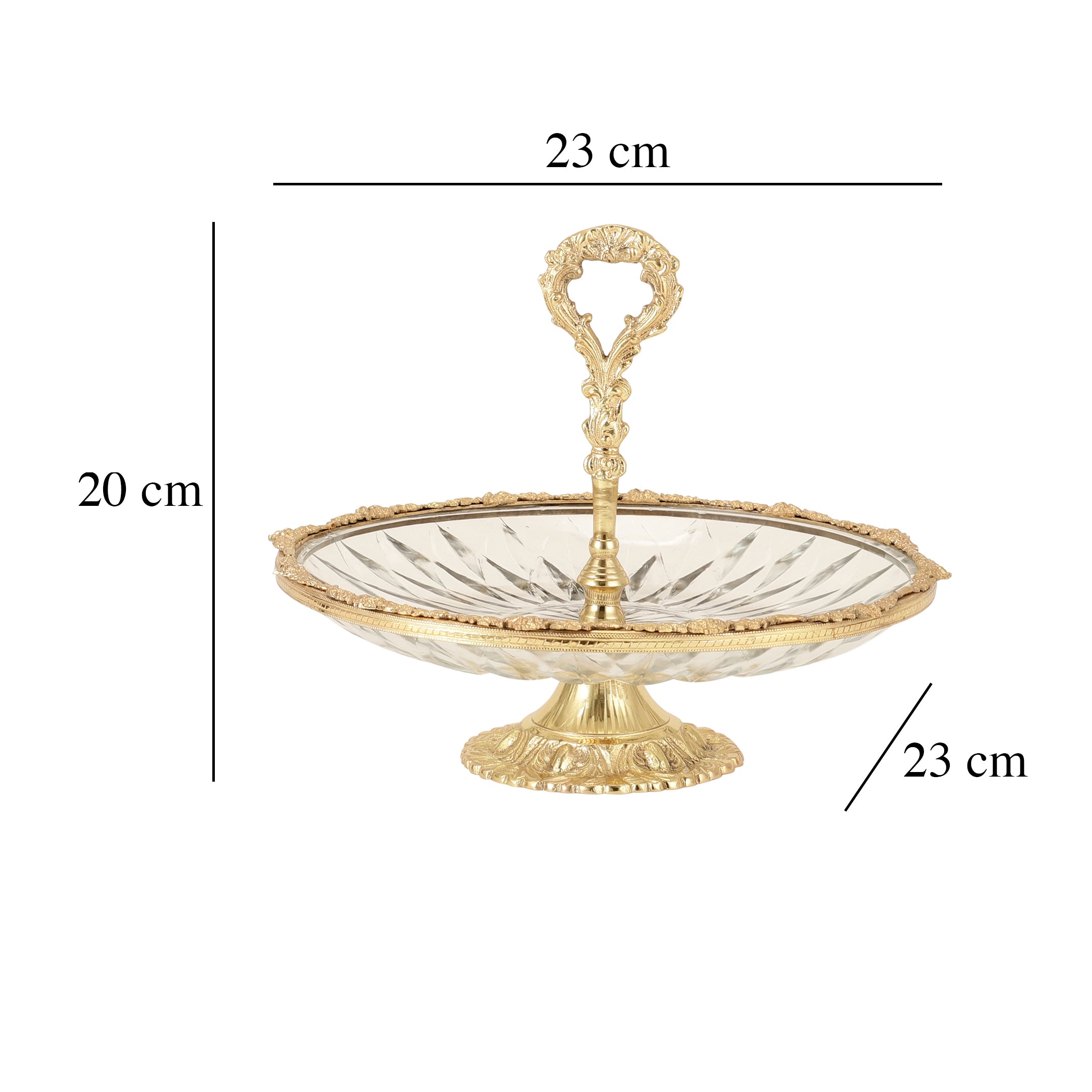 Spearhead Crystal Cake Stand
