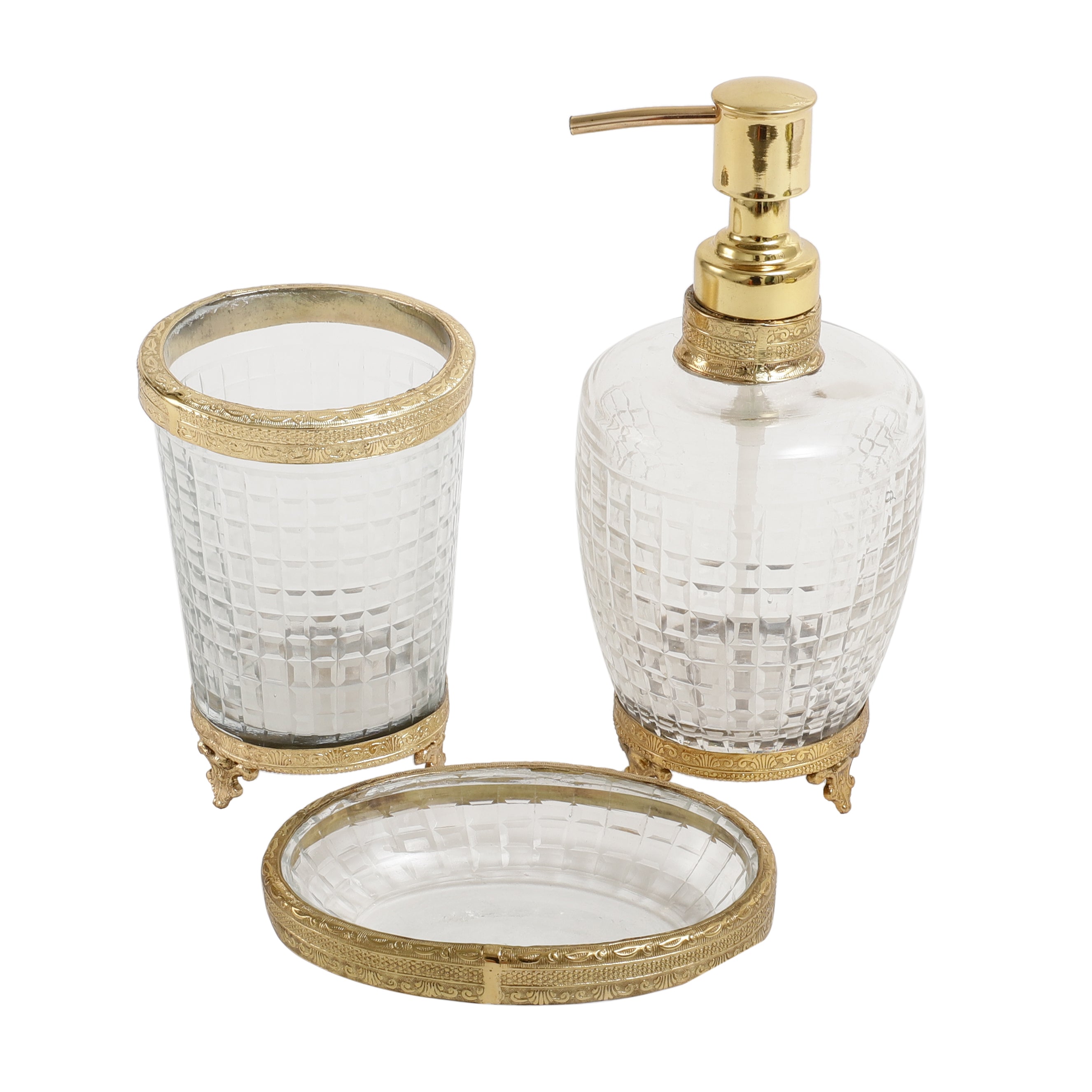 Alteza crystal Cut bathroom set