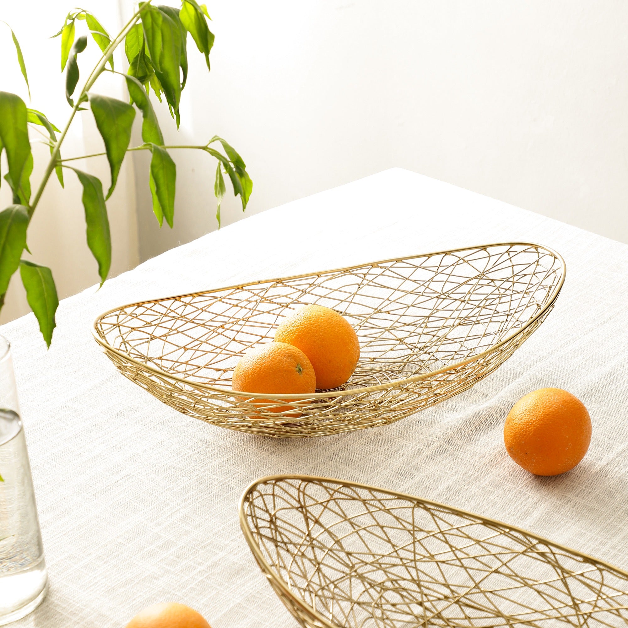 Vivian Basket Large size in gold