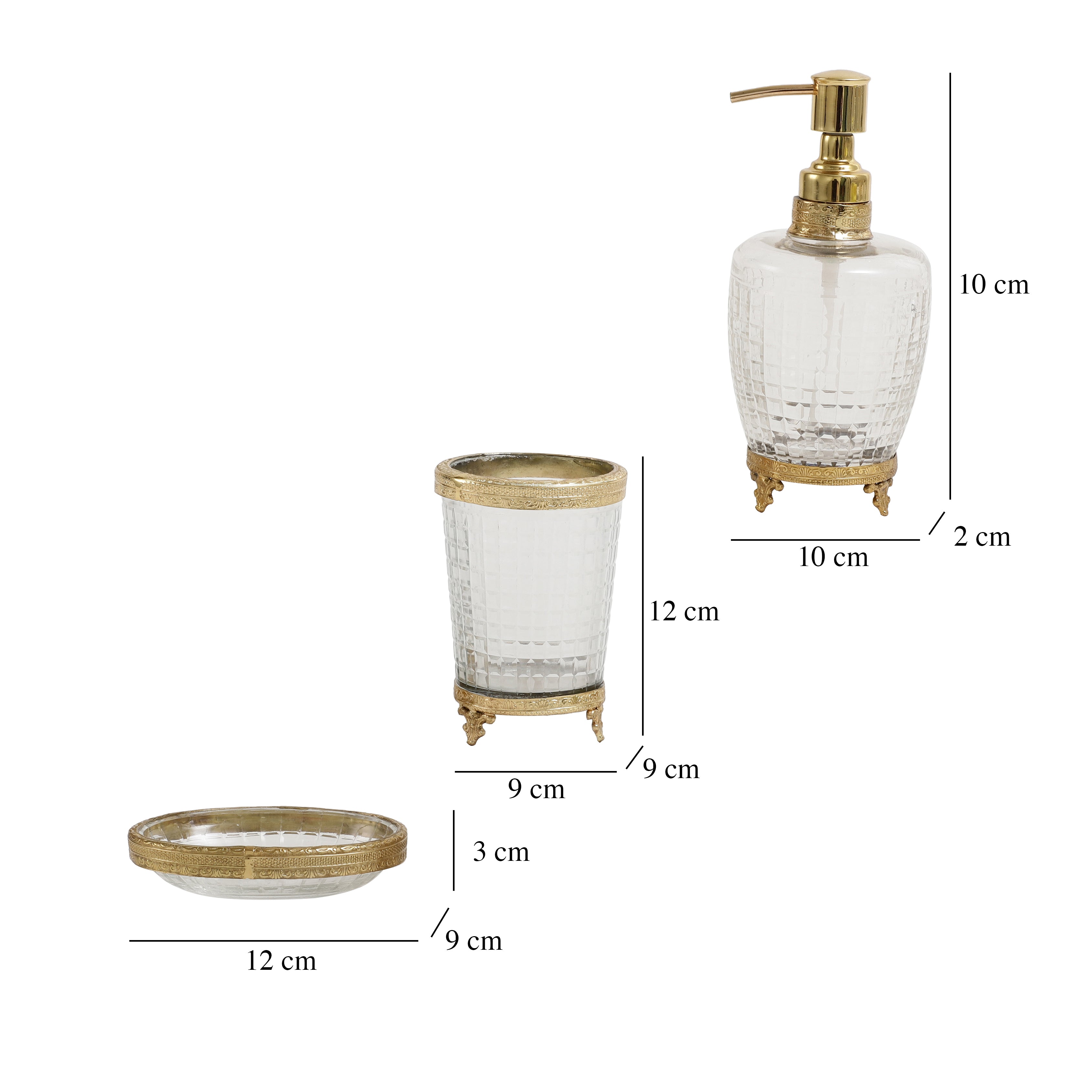 Alteza crystal Cut bathroom set