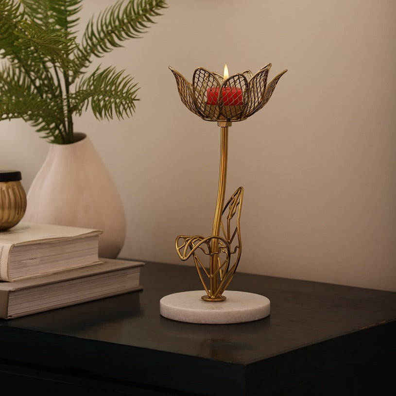 Kamal Marble T-light candle holder