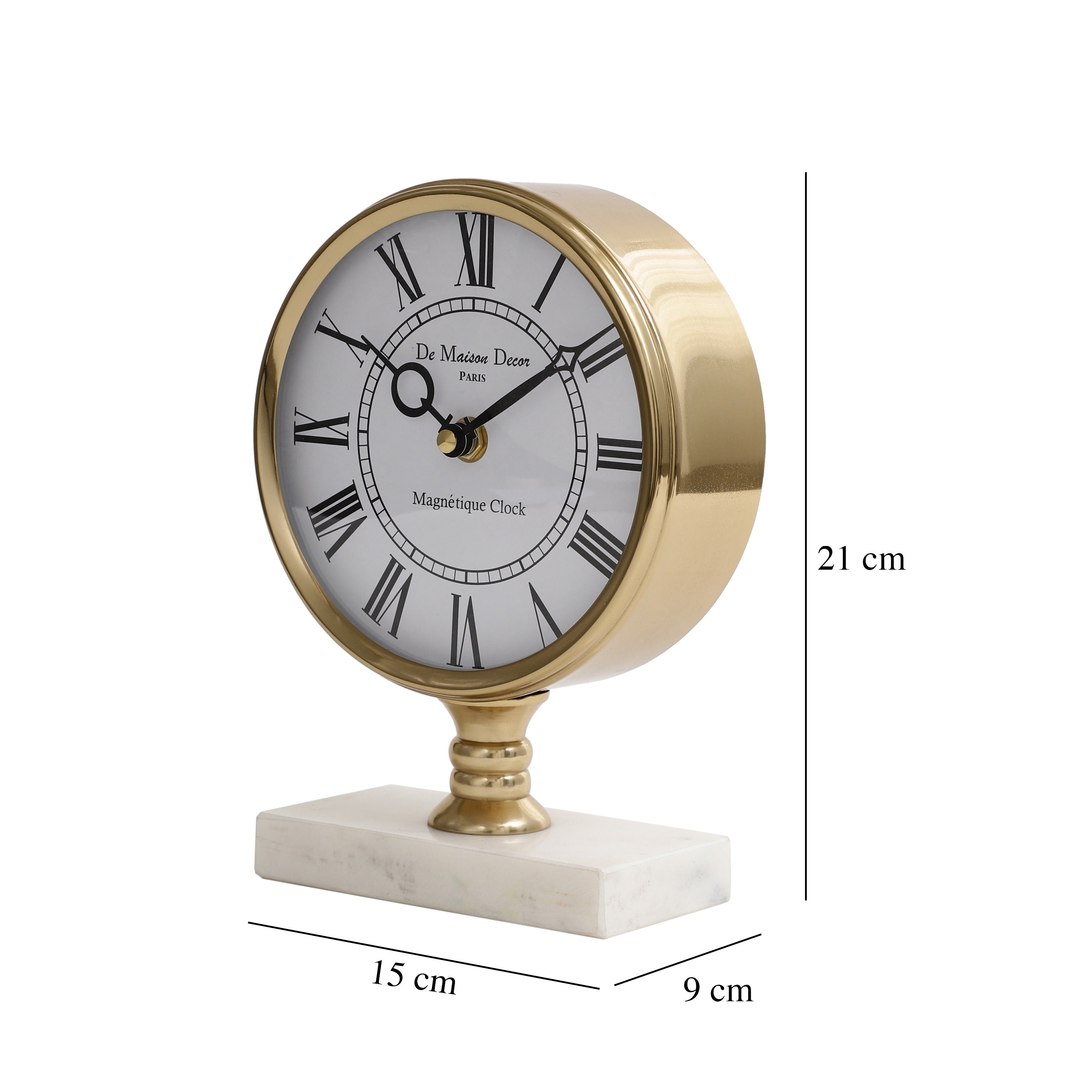 Seraphic Marble Timepiece table clock