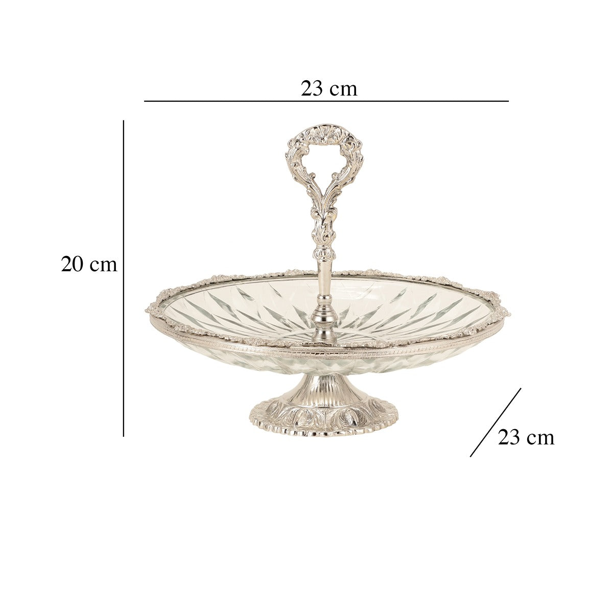 Spearhead Crystal Cake Stand