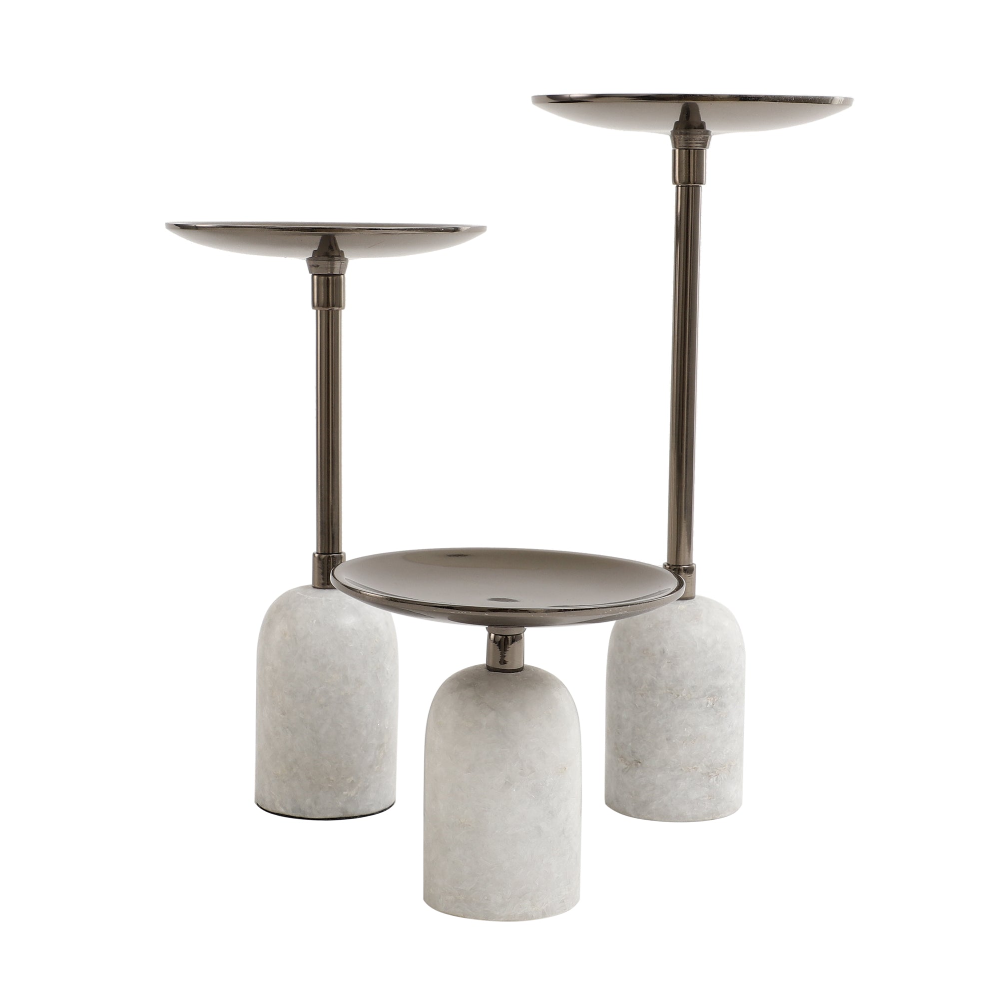 Marble Pri Pillar Candle Set