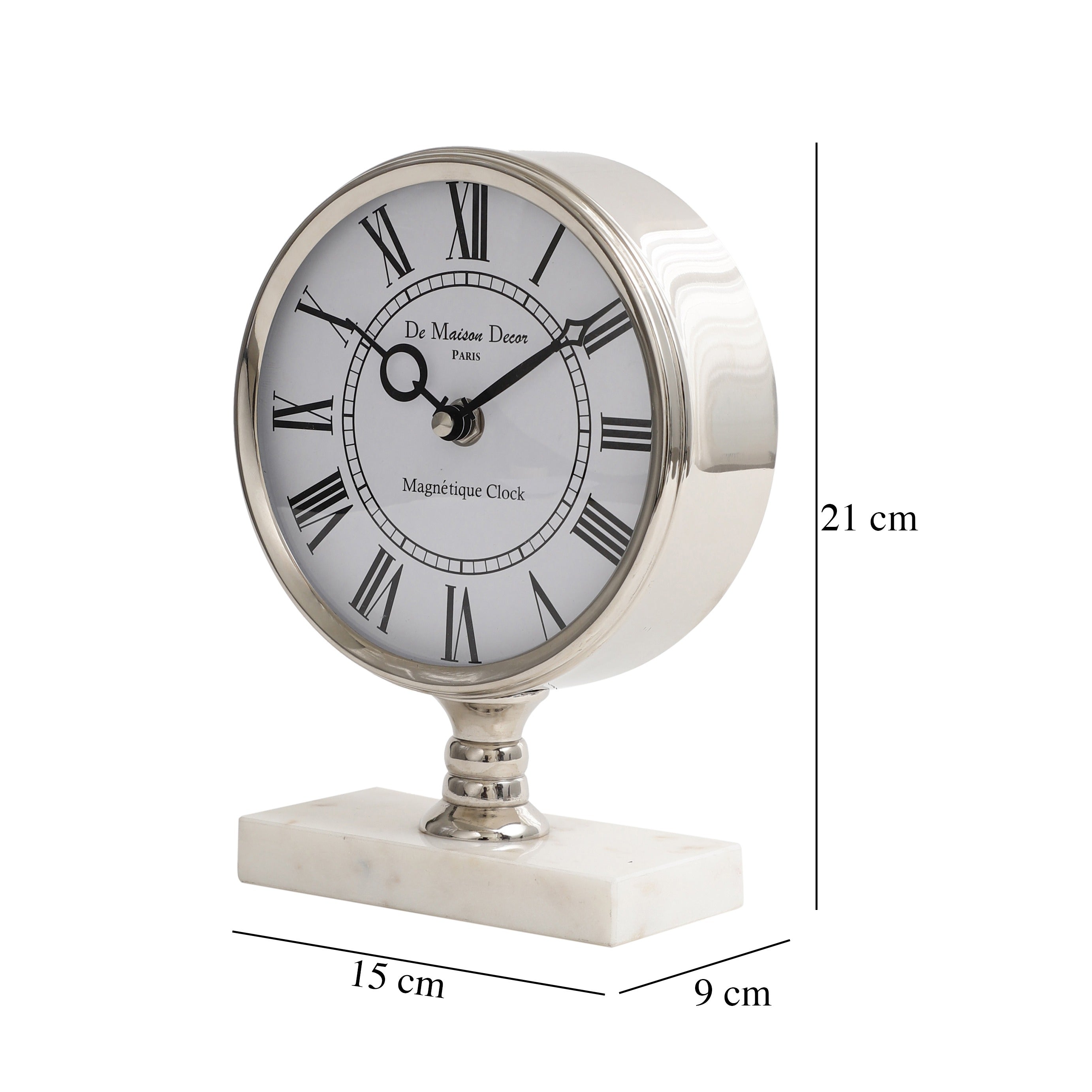 Seraphic Marble Timepiece table clock