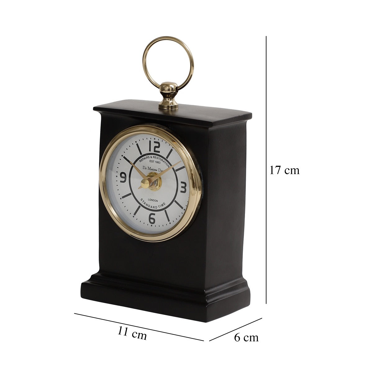 Gerald Clock Black