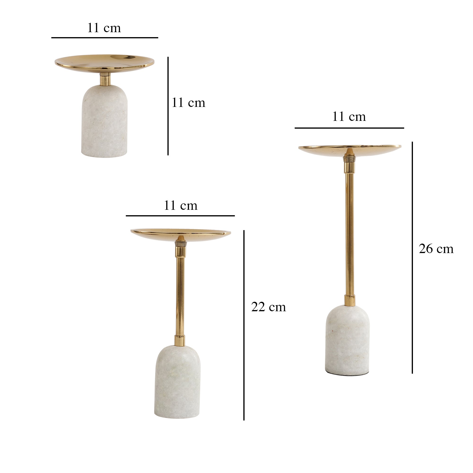 Marble Pri Pillar Candle Set