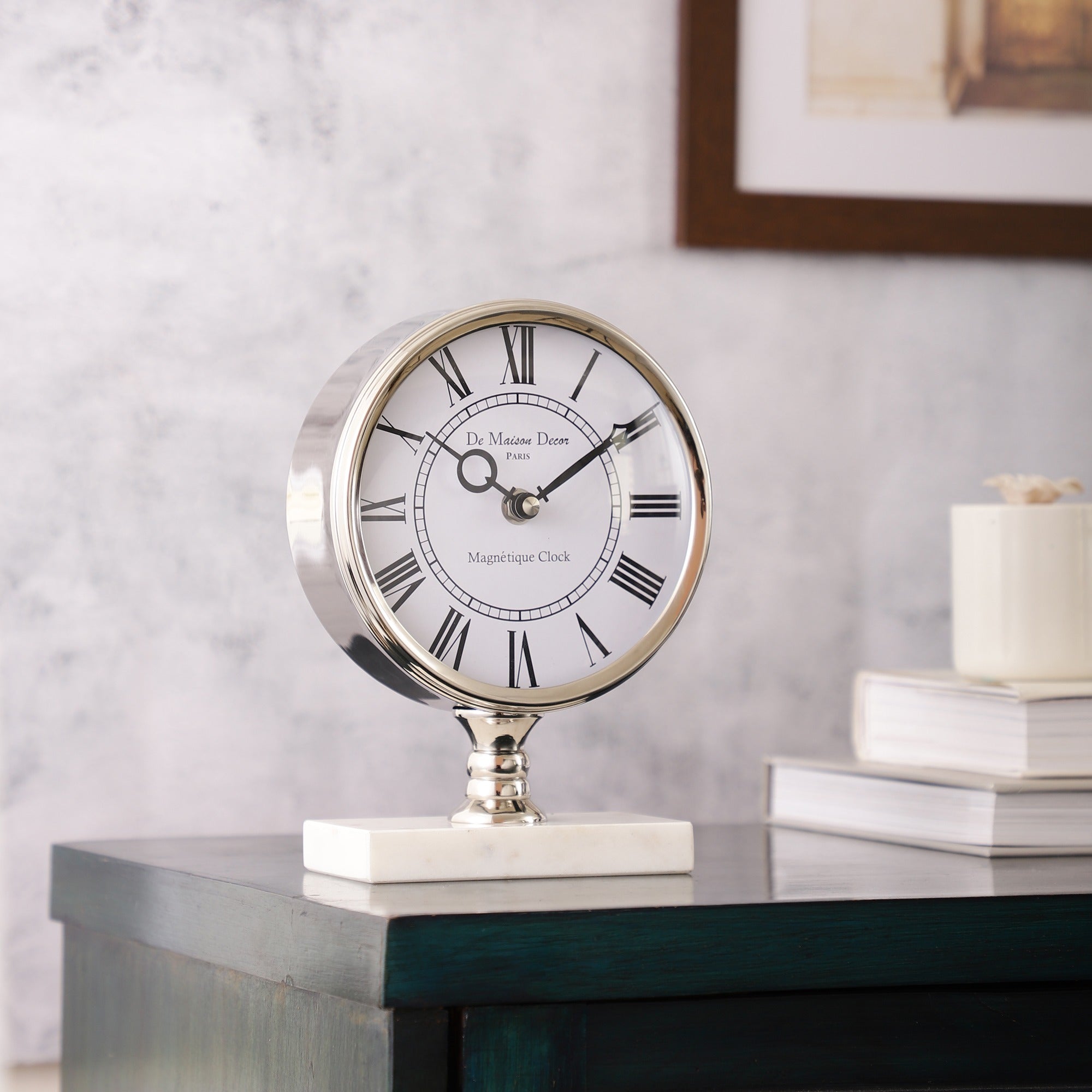 Seraphic Marble Timepiece table clock