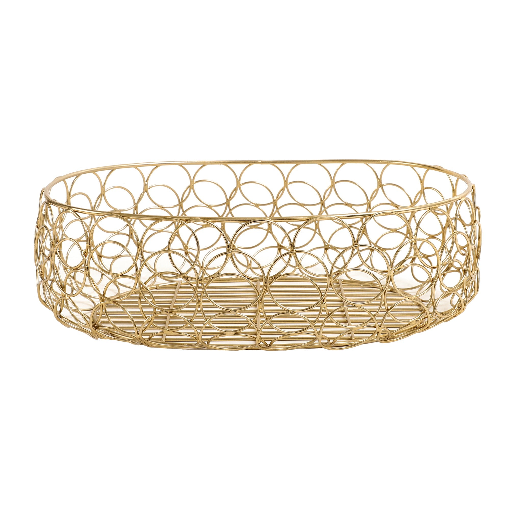 Meza Basket large size in gold
