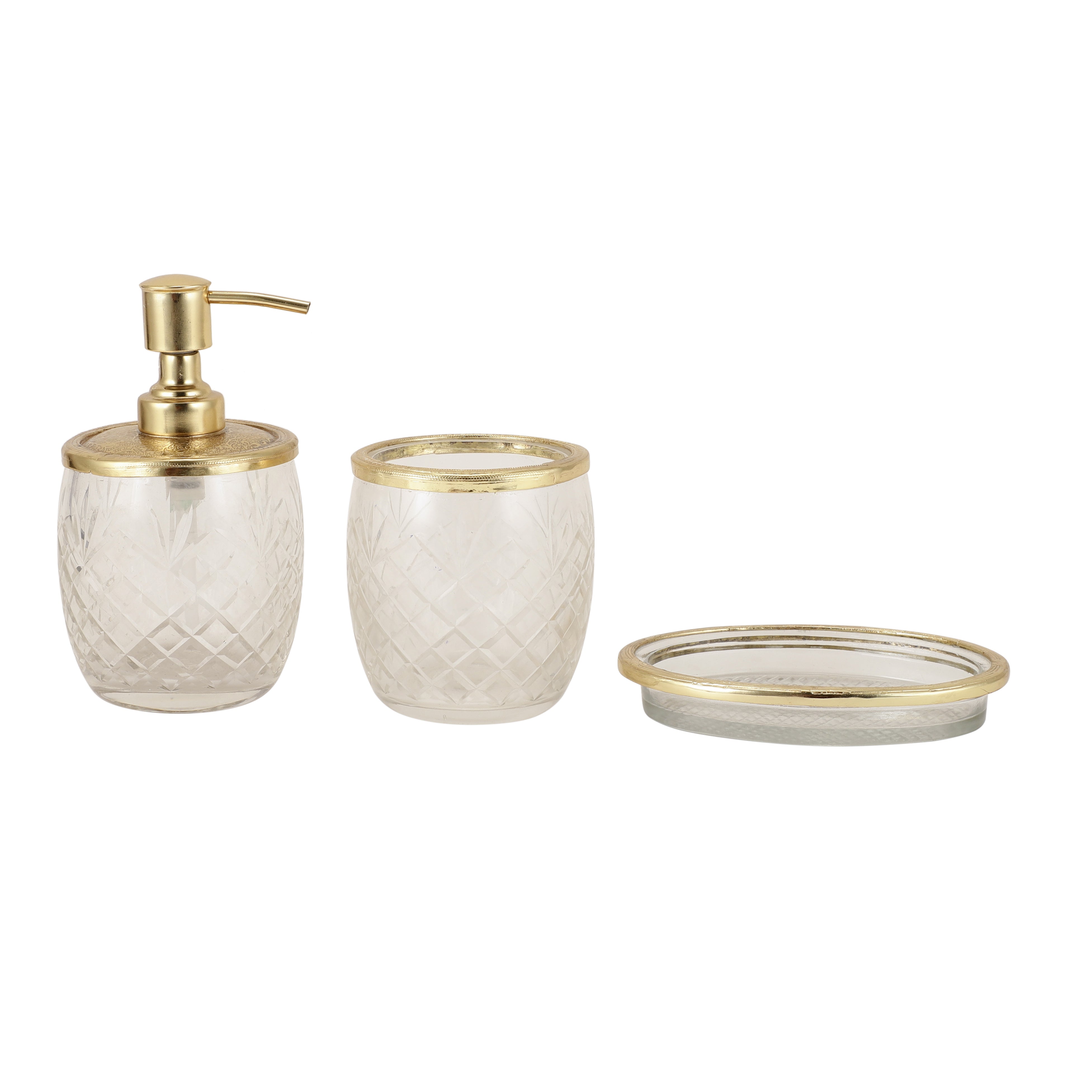 Astrid Crystal Cut Bathroom set