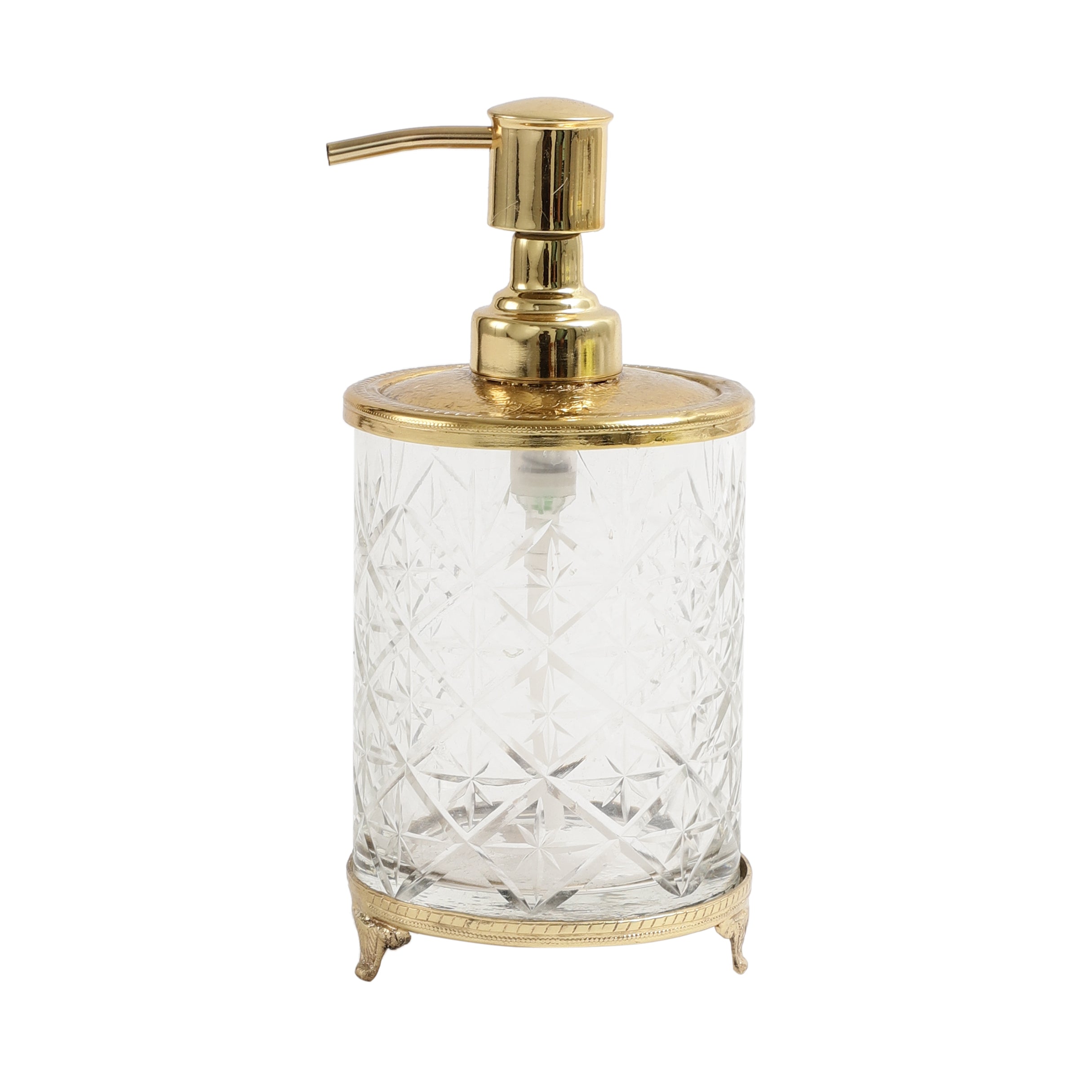 kreng Crystal Cut dispenser in Gold