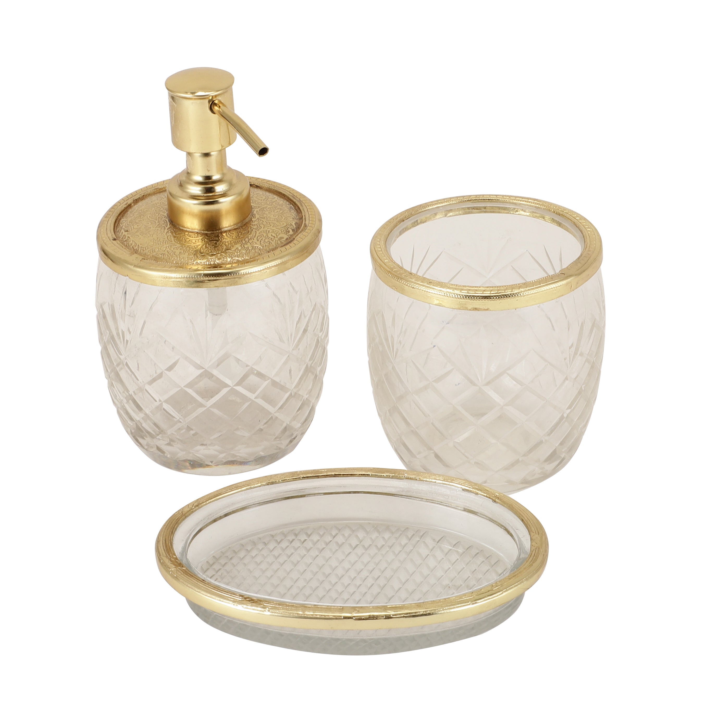 Astrid Crystal Cut Bathroom set