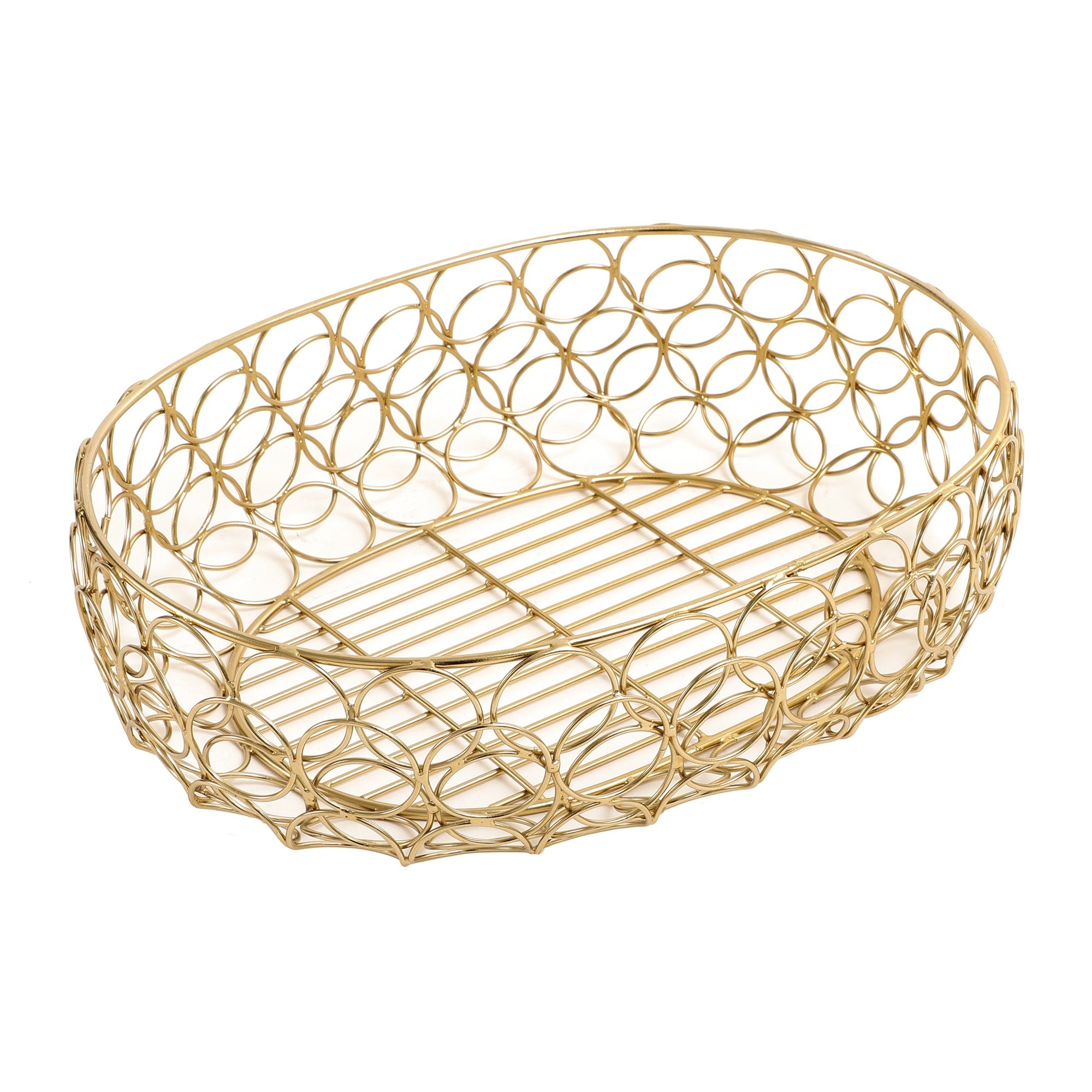 Meza Basket small size in gold
