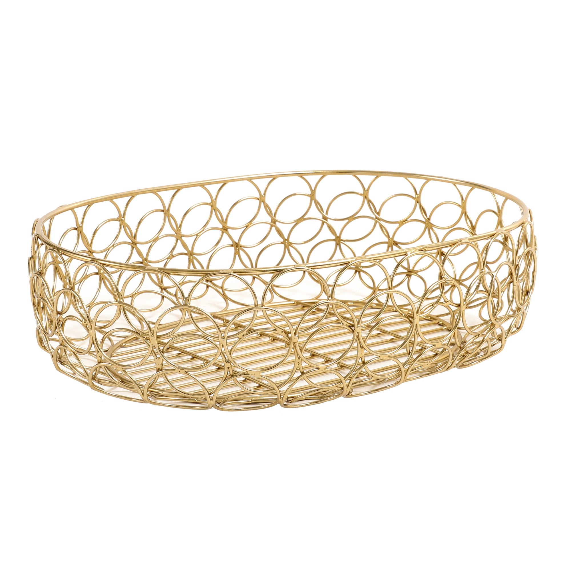 Meza Basket small size in gold