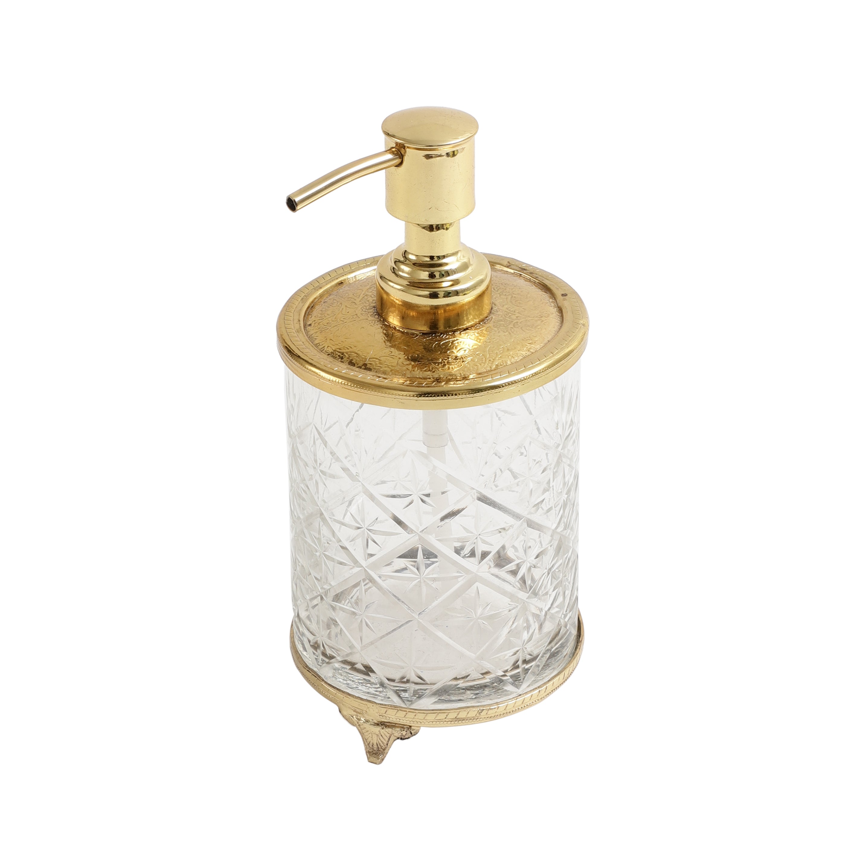 kreng Crystal Cut dispenser in Gold