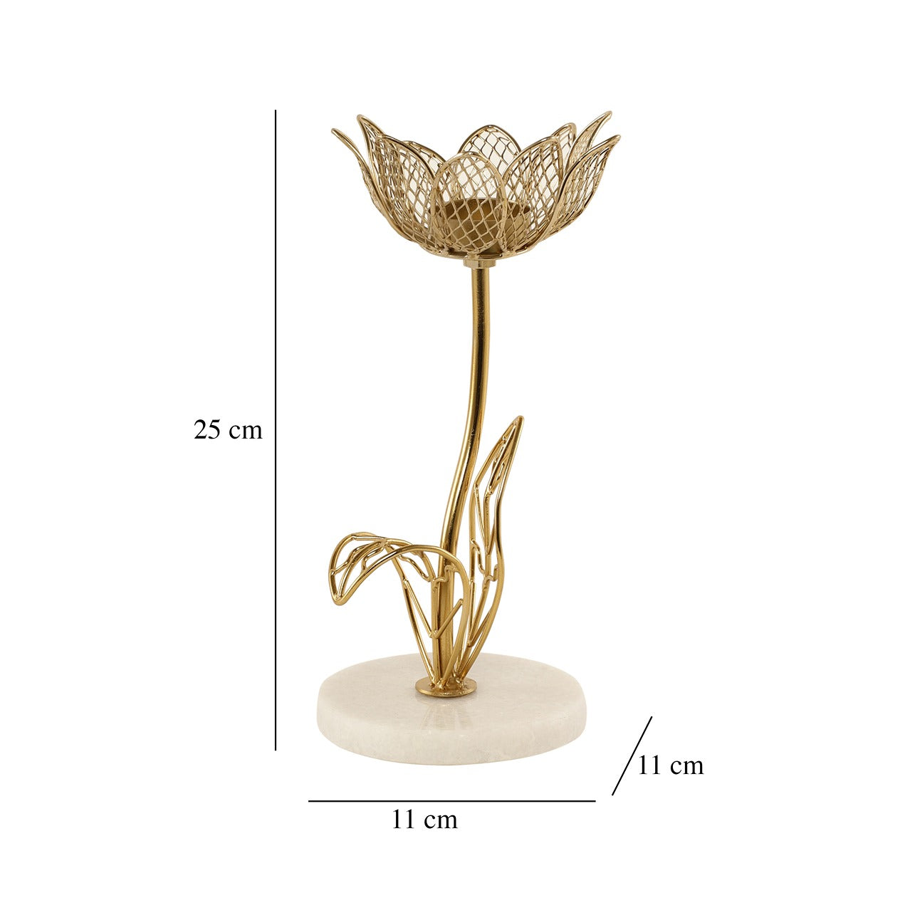 Kamal Marble T-light candle holder