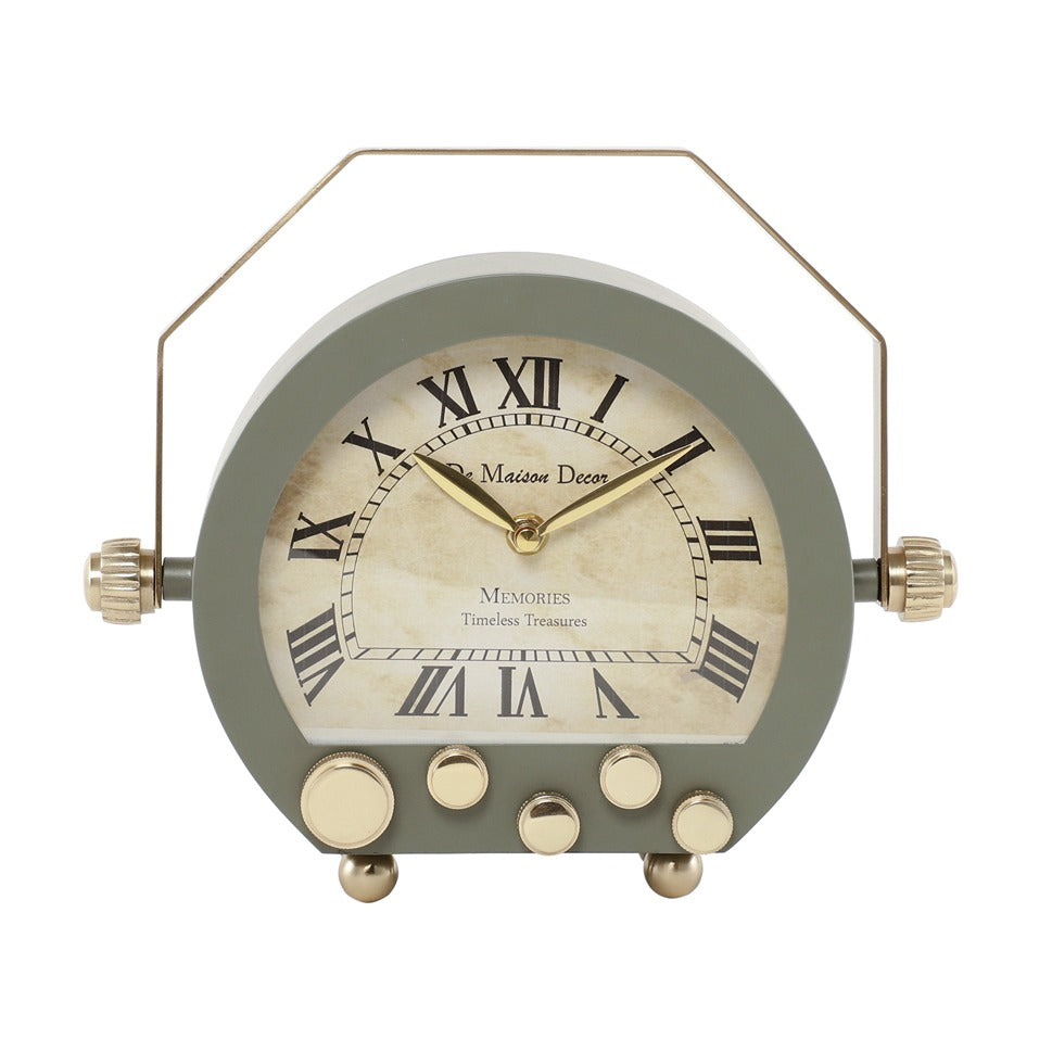 Kent Clock in green gold