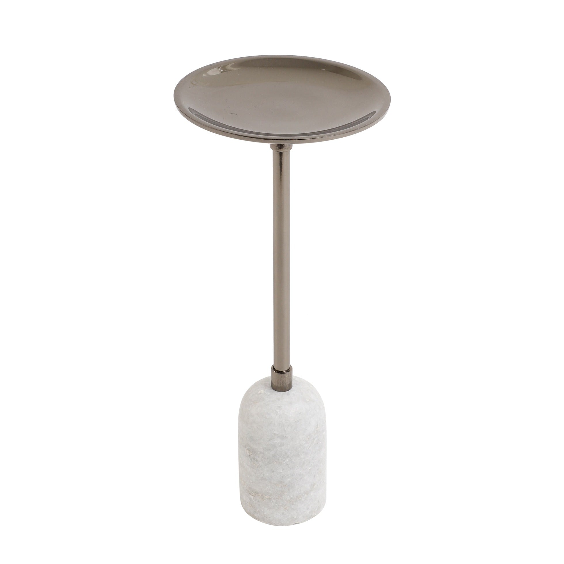 Marble Pri Pillar Candle large stand in black