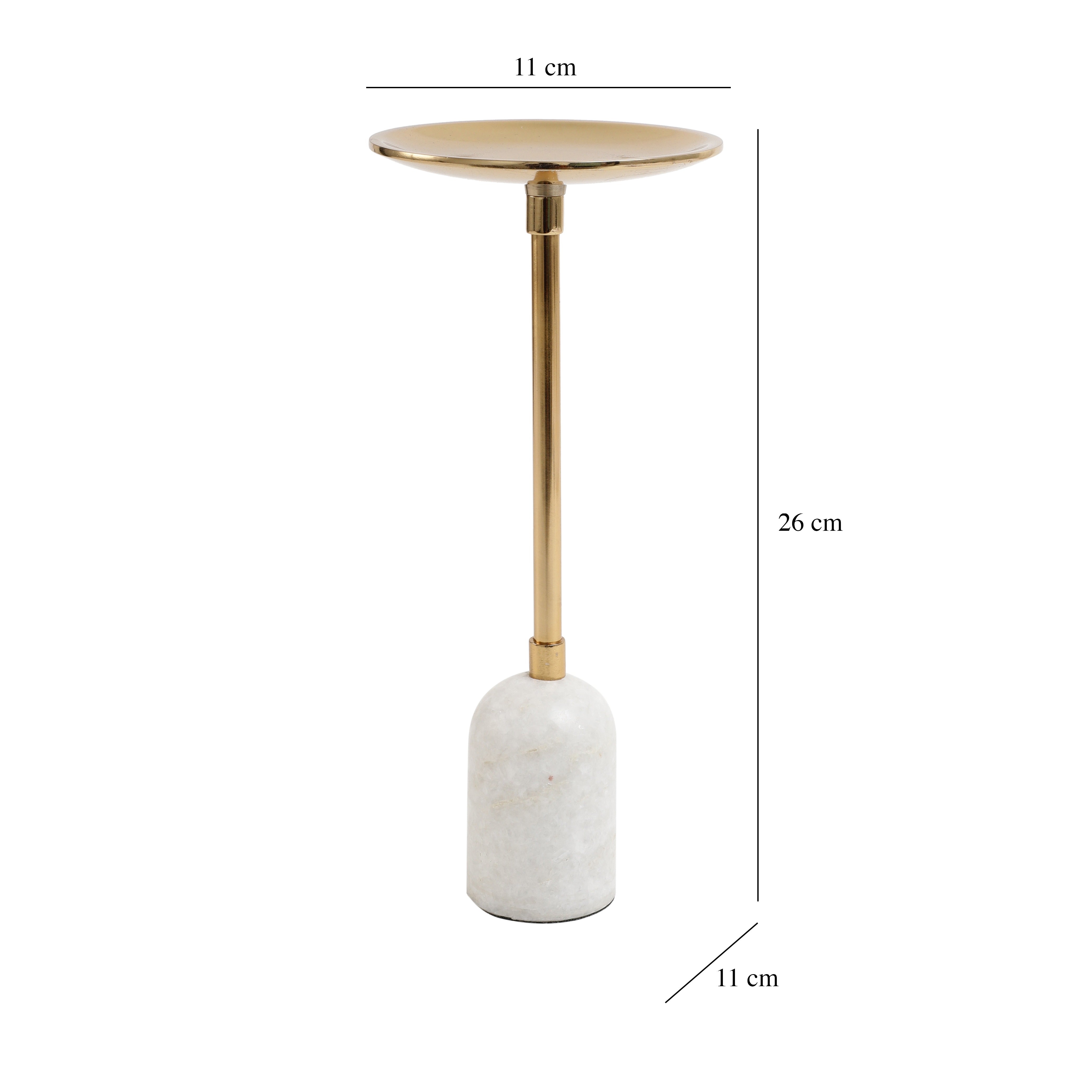 Marble Pri Pillar Candle large stand