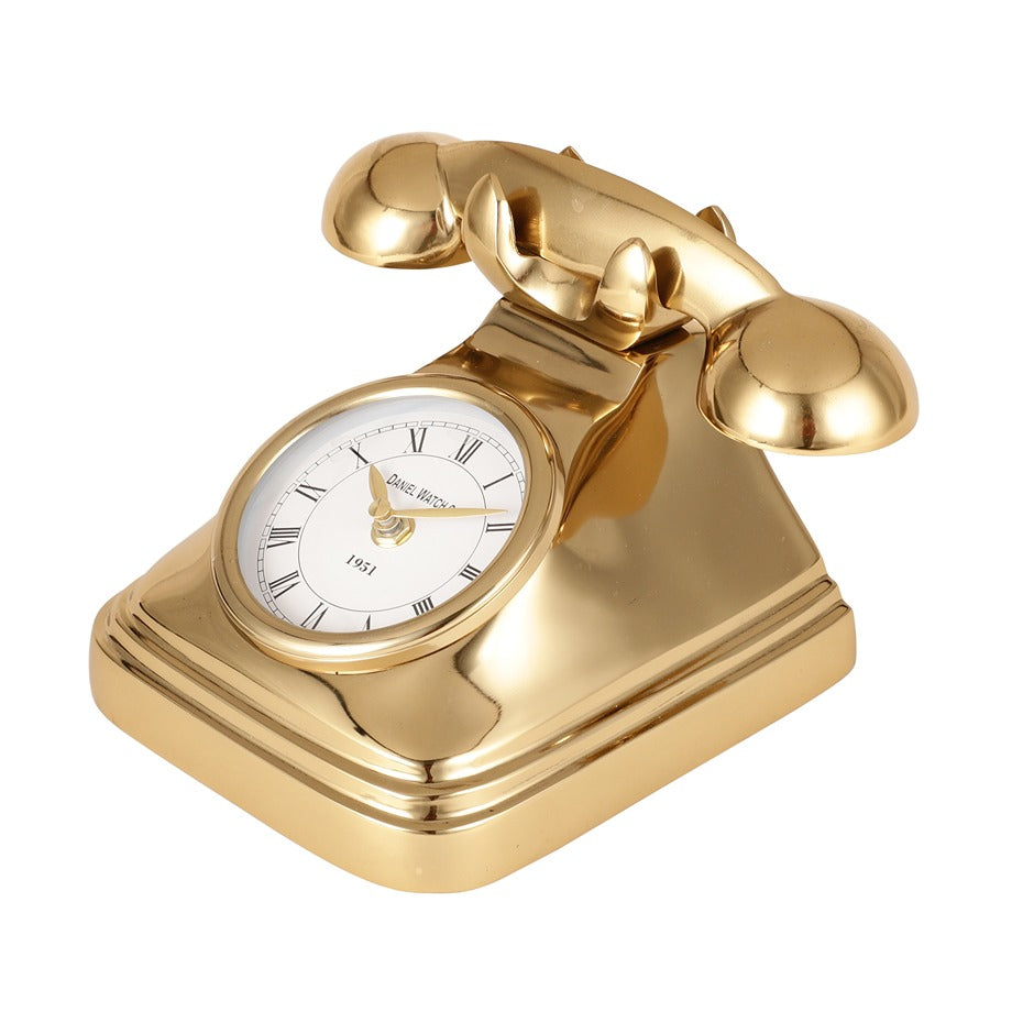 DialTime Table Clock in Gold Finish