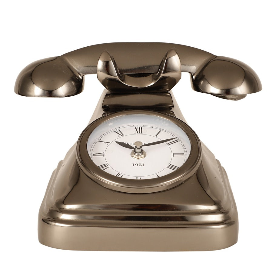 DialTime Table Clock in Black Finish