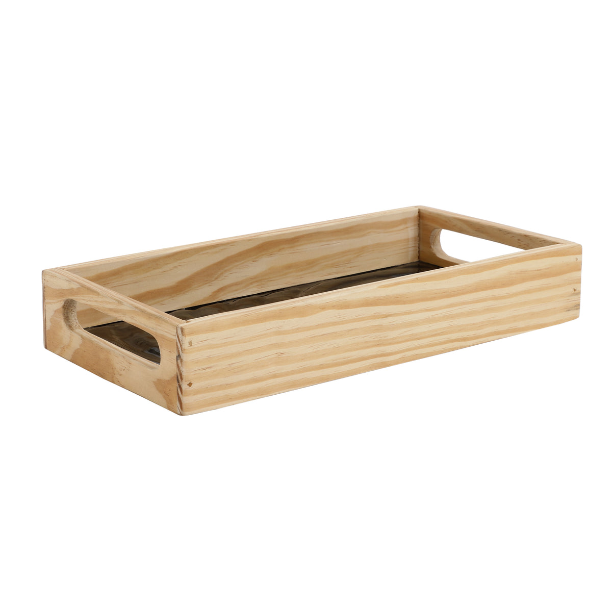 Duran Spiral Glass Tray Brown
