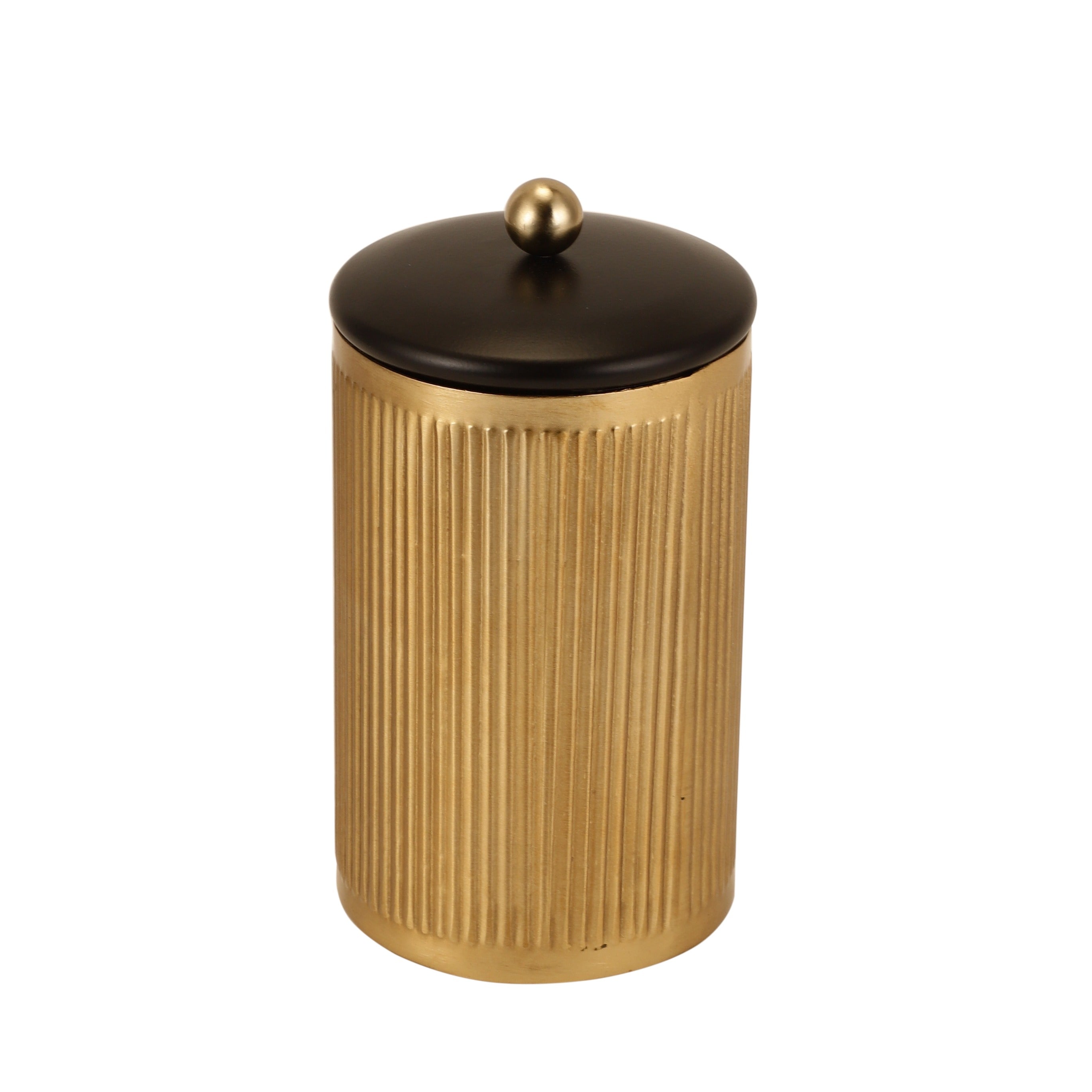 Luxora cylindrical box large in Gold