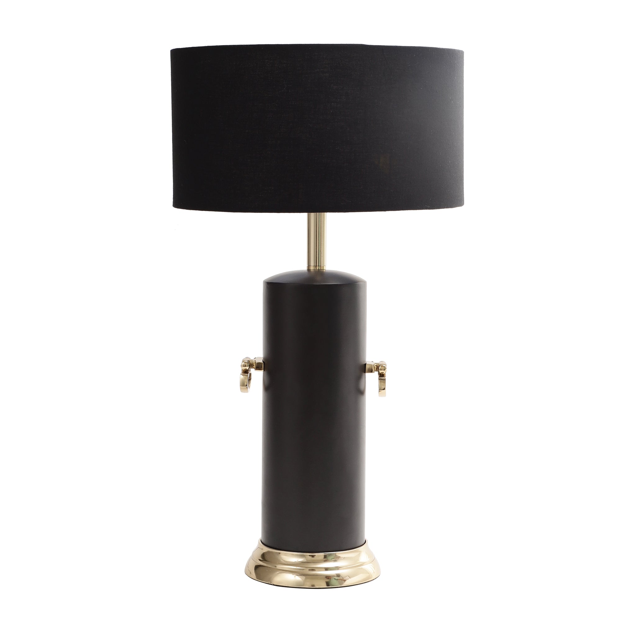 Zenith'S handle table lamp in black