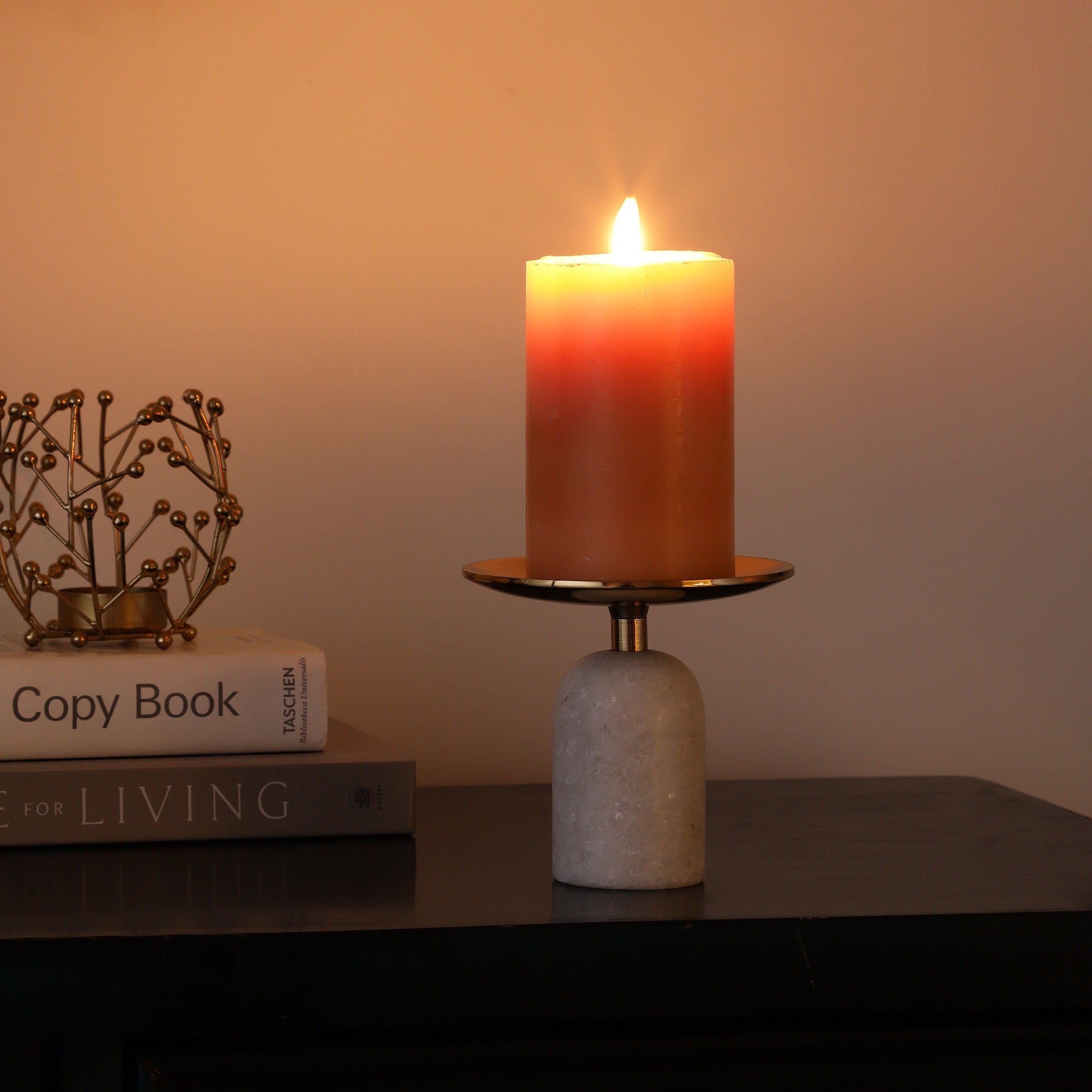 Marble Pri Pillar Candle mini stand