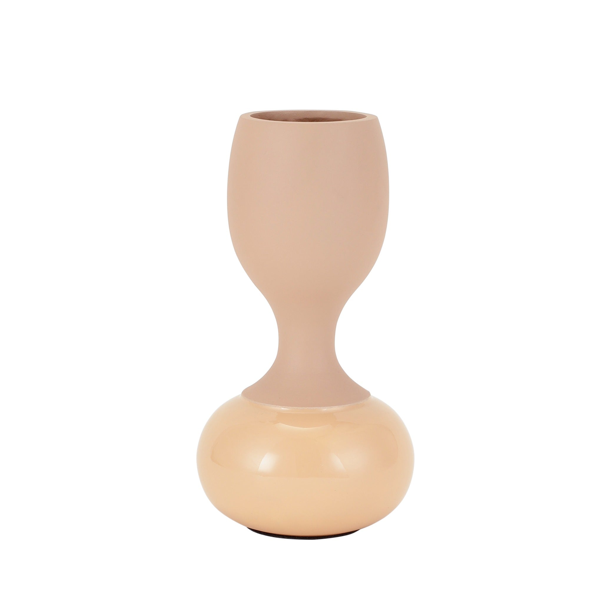 Chalice Peach Enamel Vase