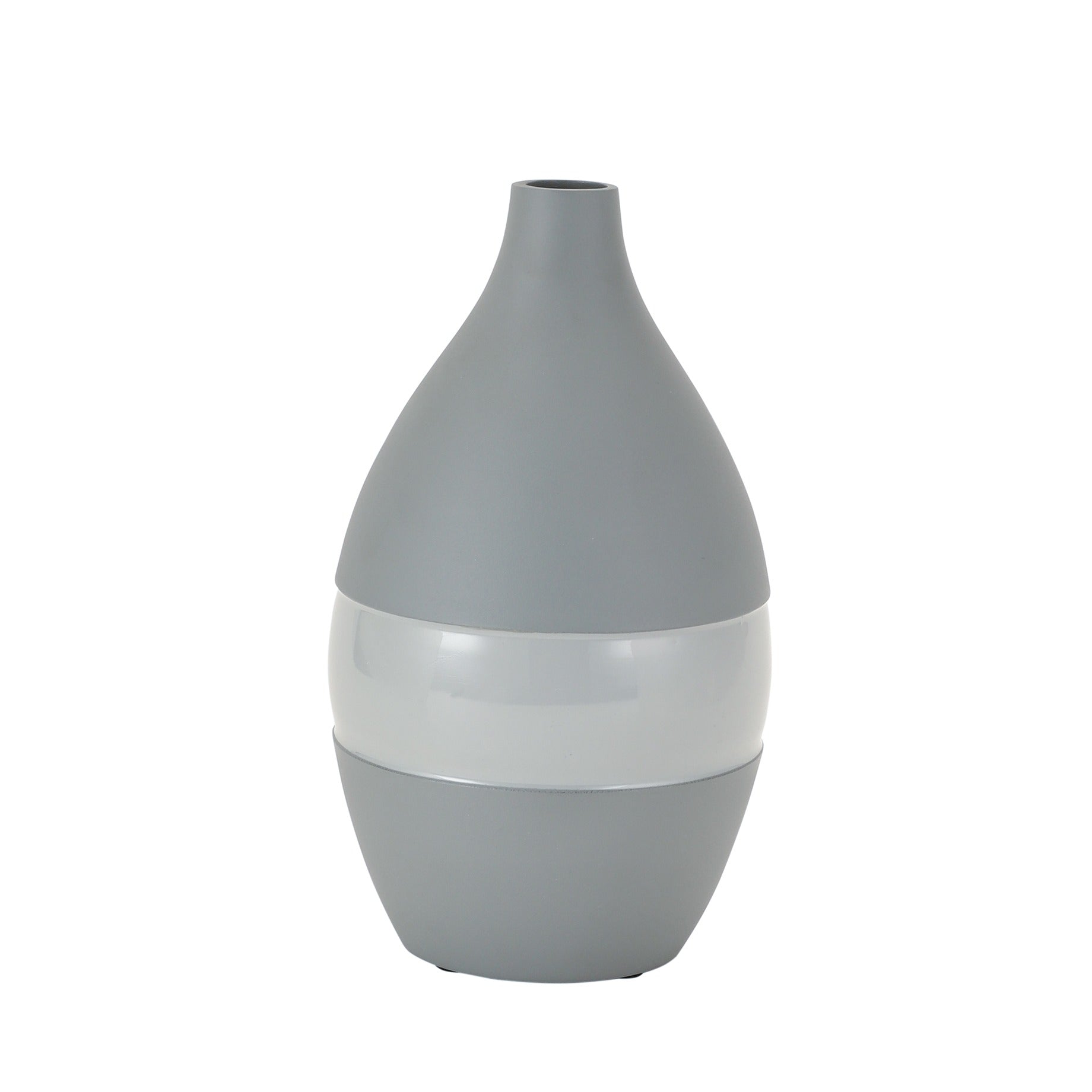 Vesera Grey Enamel Vase Large
