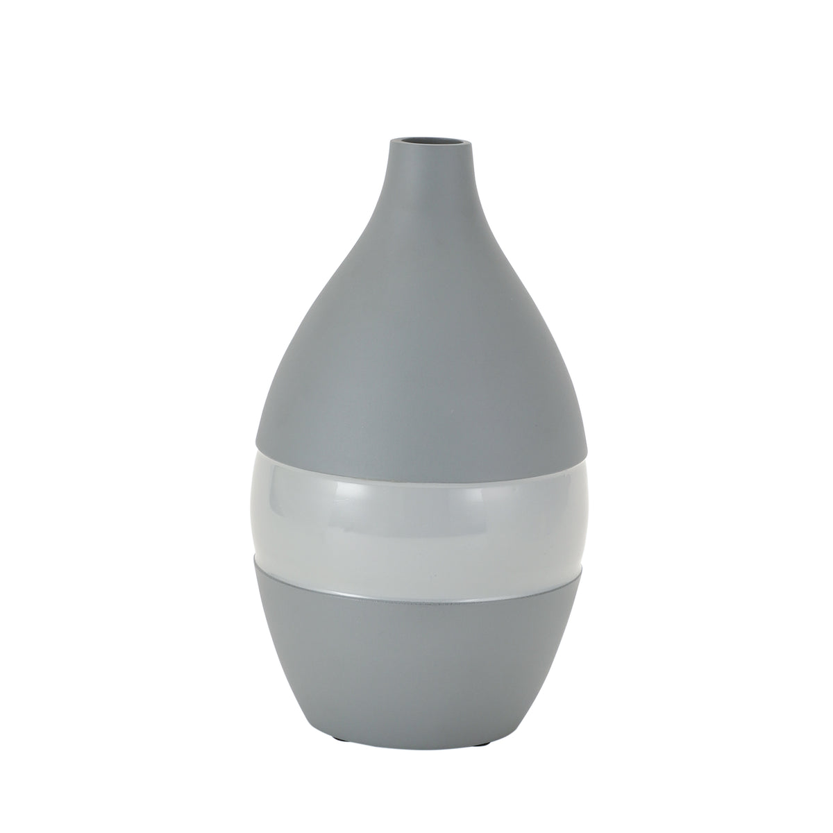 Vesera Grey Enamel Vase