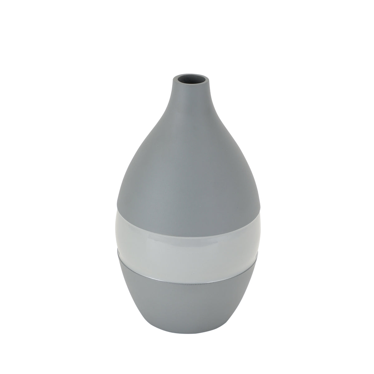 Vesera Grey Enamel Vase