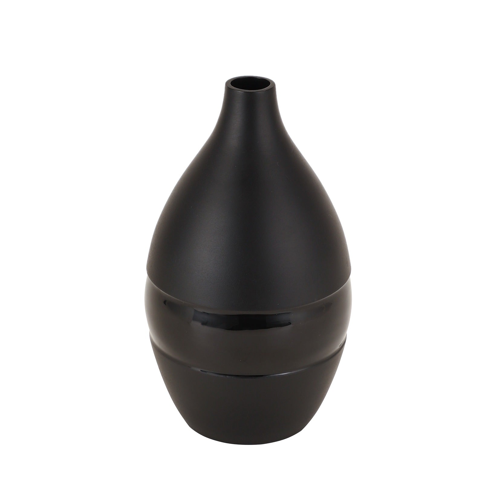 Vesera Black Enamel Vase Large