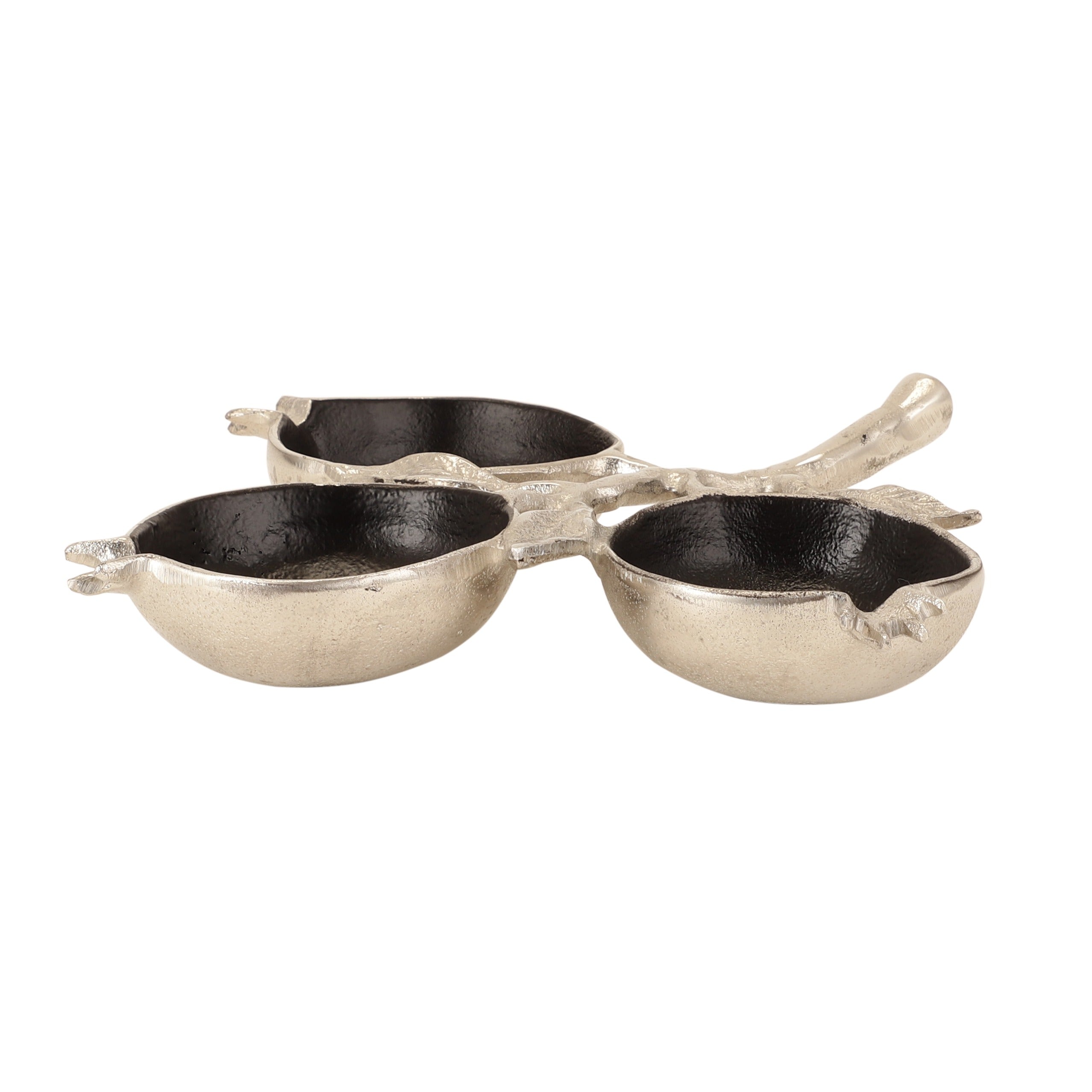 Pomegranate Metal three Leaf Platter