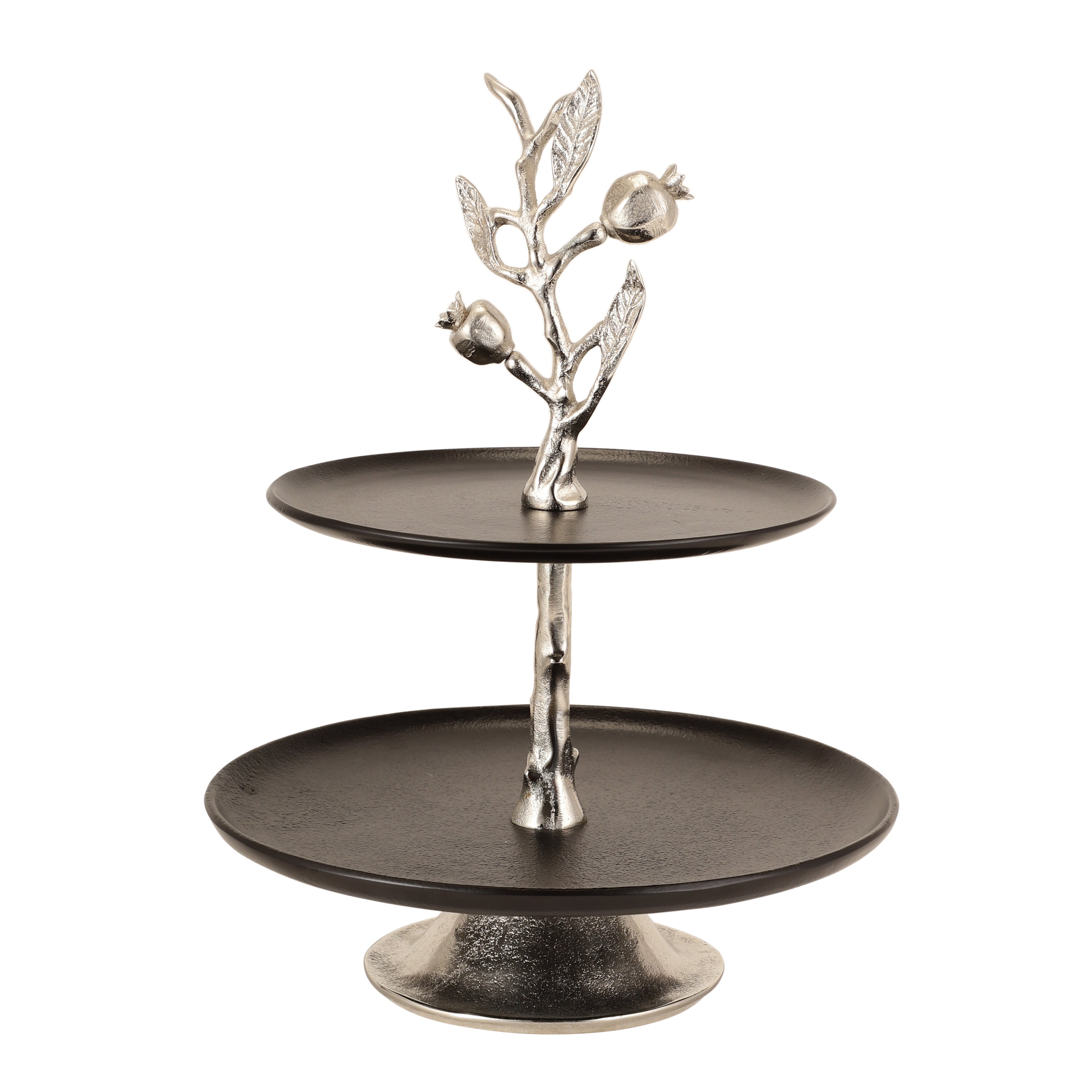 Pomegranate Metal Two layer cake stand