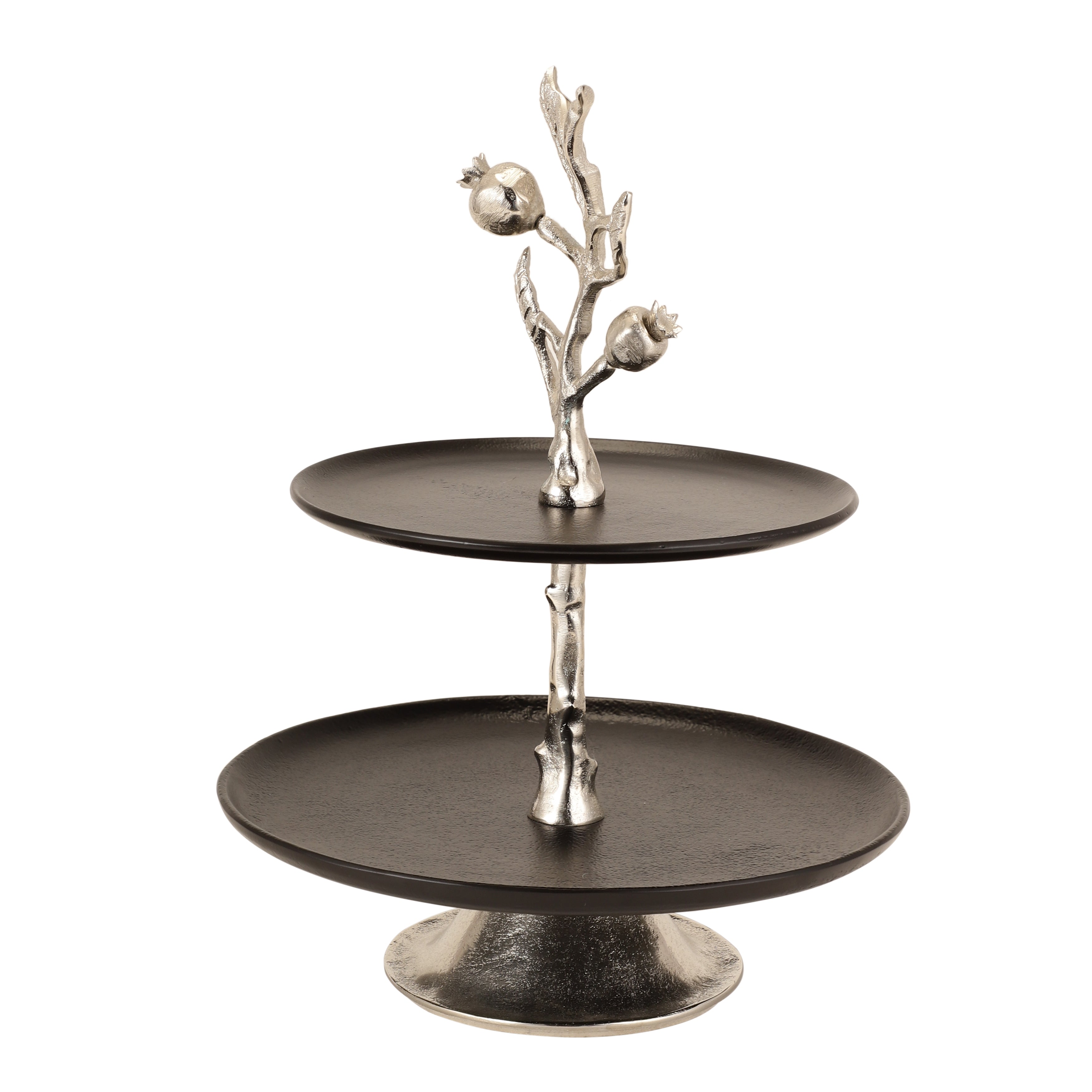 Pomegranate Metal Two layer cake stand