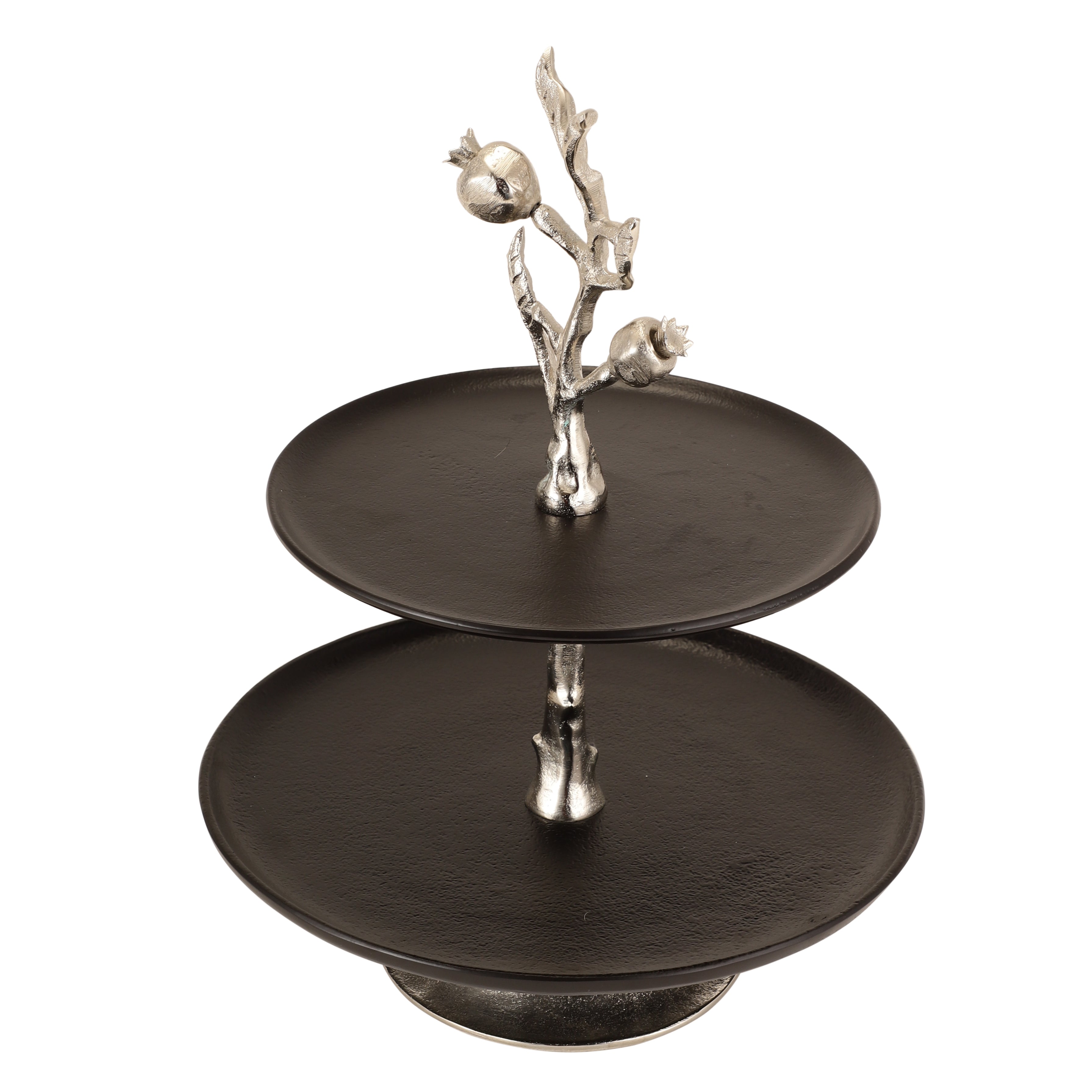 Pomegranate Metal Two layer cake stand