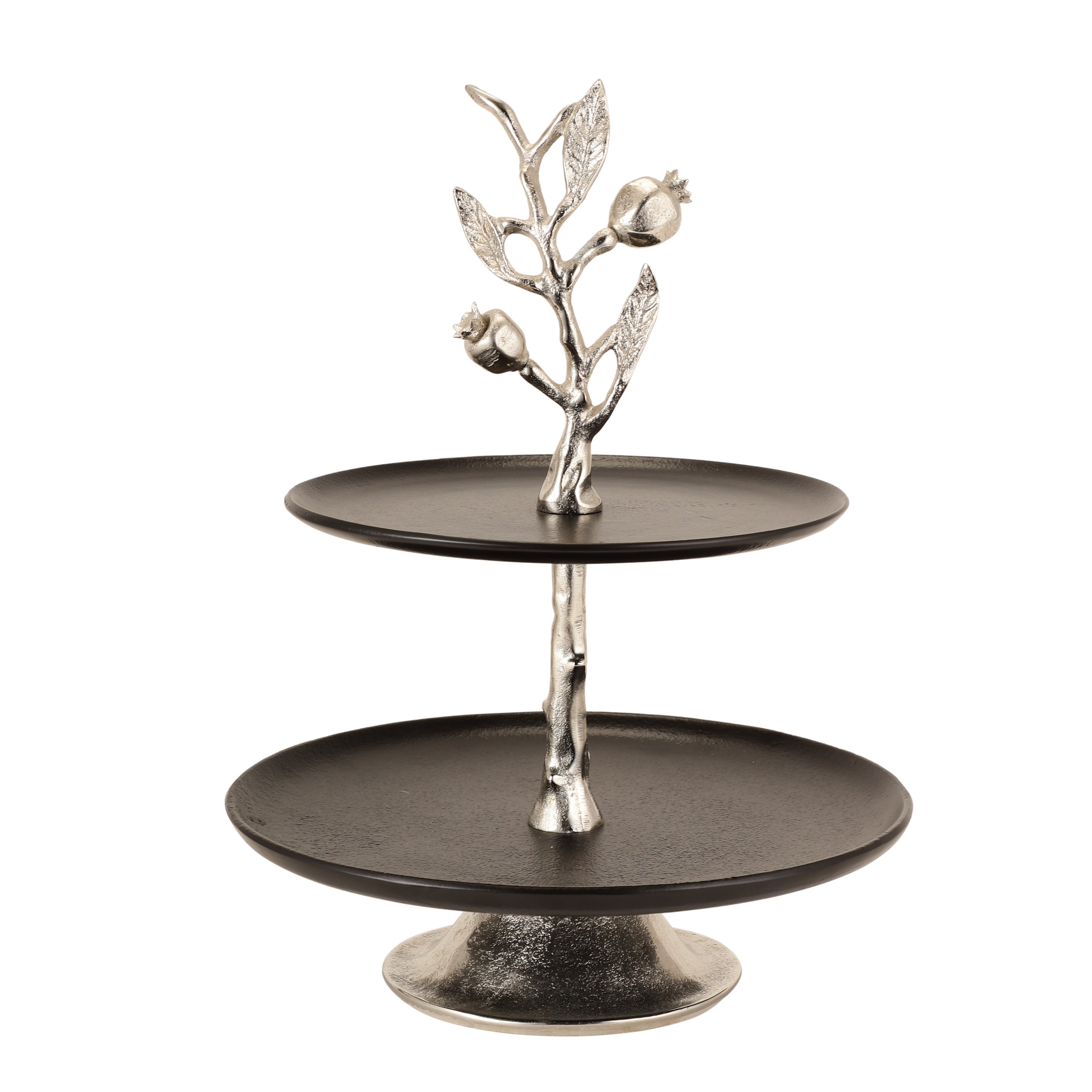 Pomegranate Metal Two layer cake stand