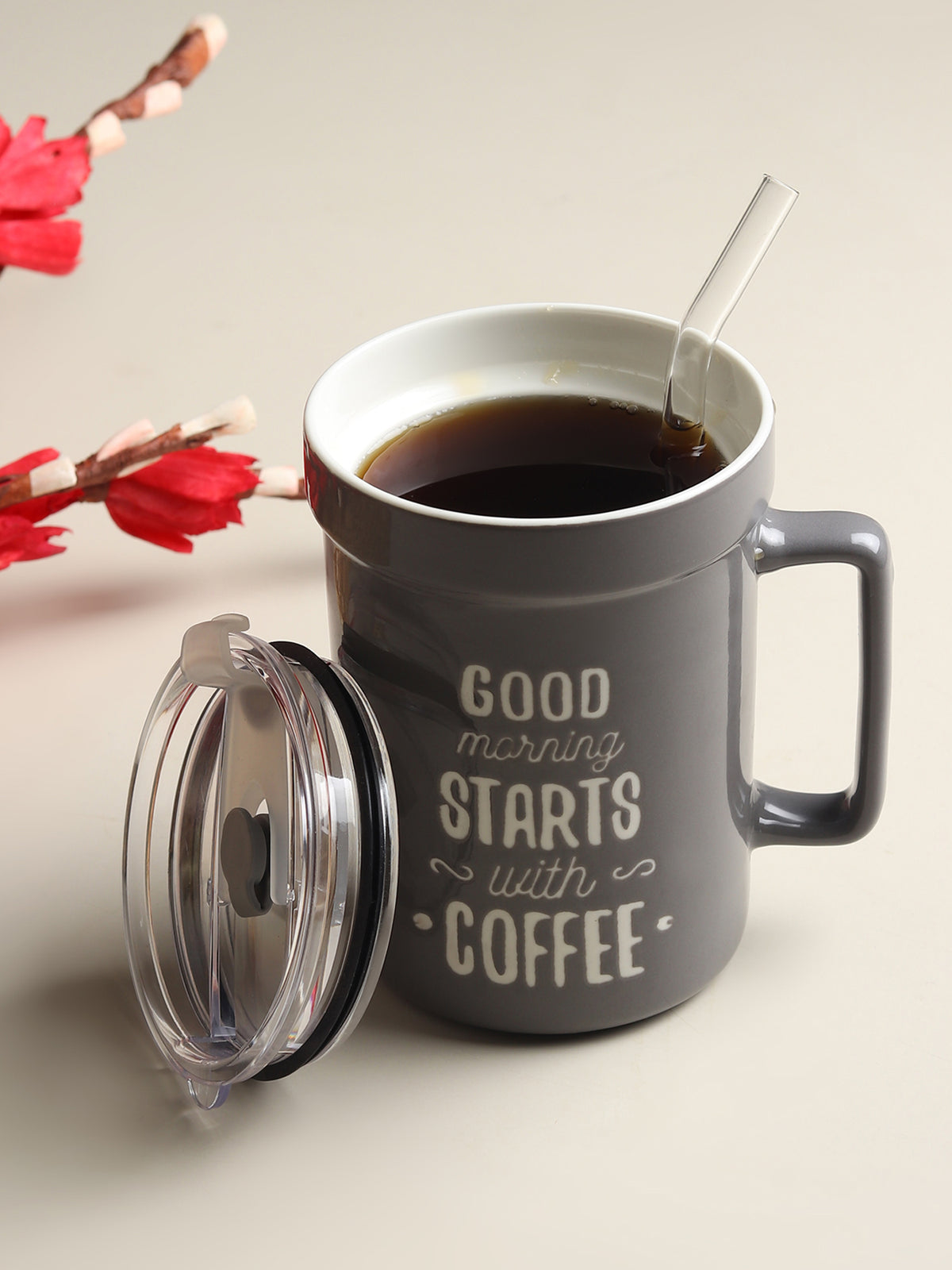 Mugsy Grey Ceramic GS Mug