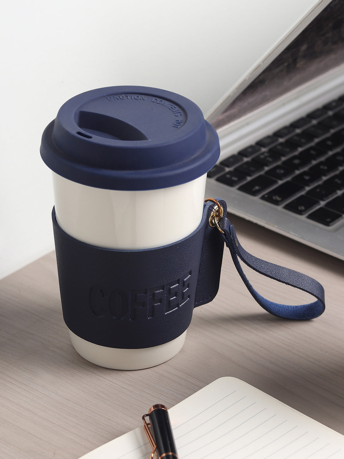 Brewster Coffee Ceramic Mug Blue