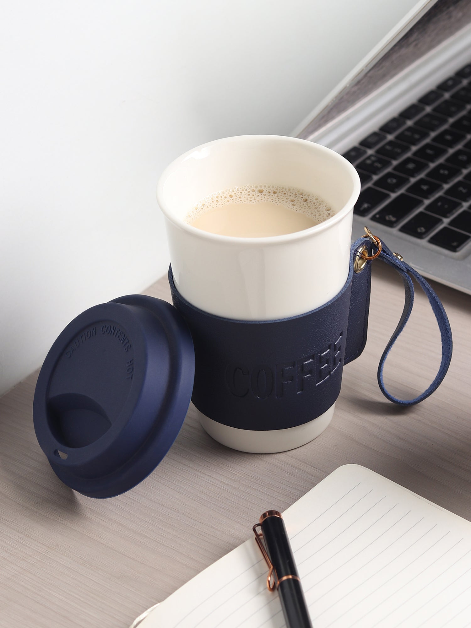Brewster Coffee Ceramic Mug Blue
