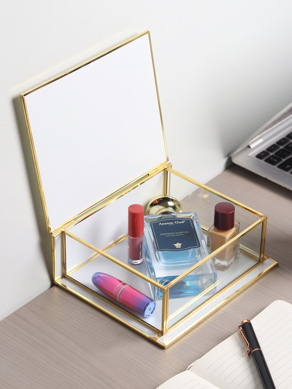 Livia's Flower Box Medium Glass jewellery Box