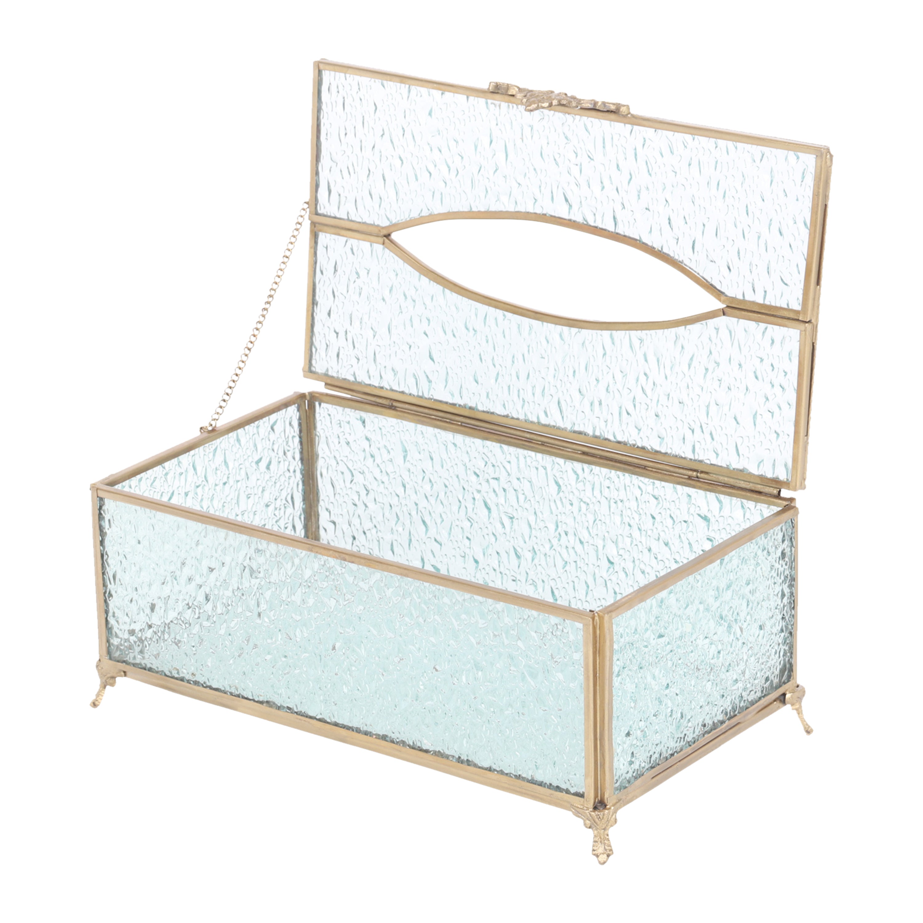 Diamond Cut Crystal Tissue Box
