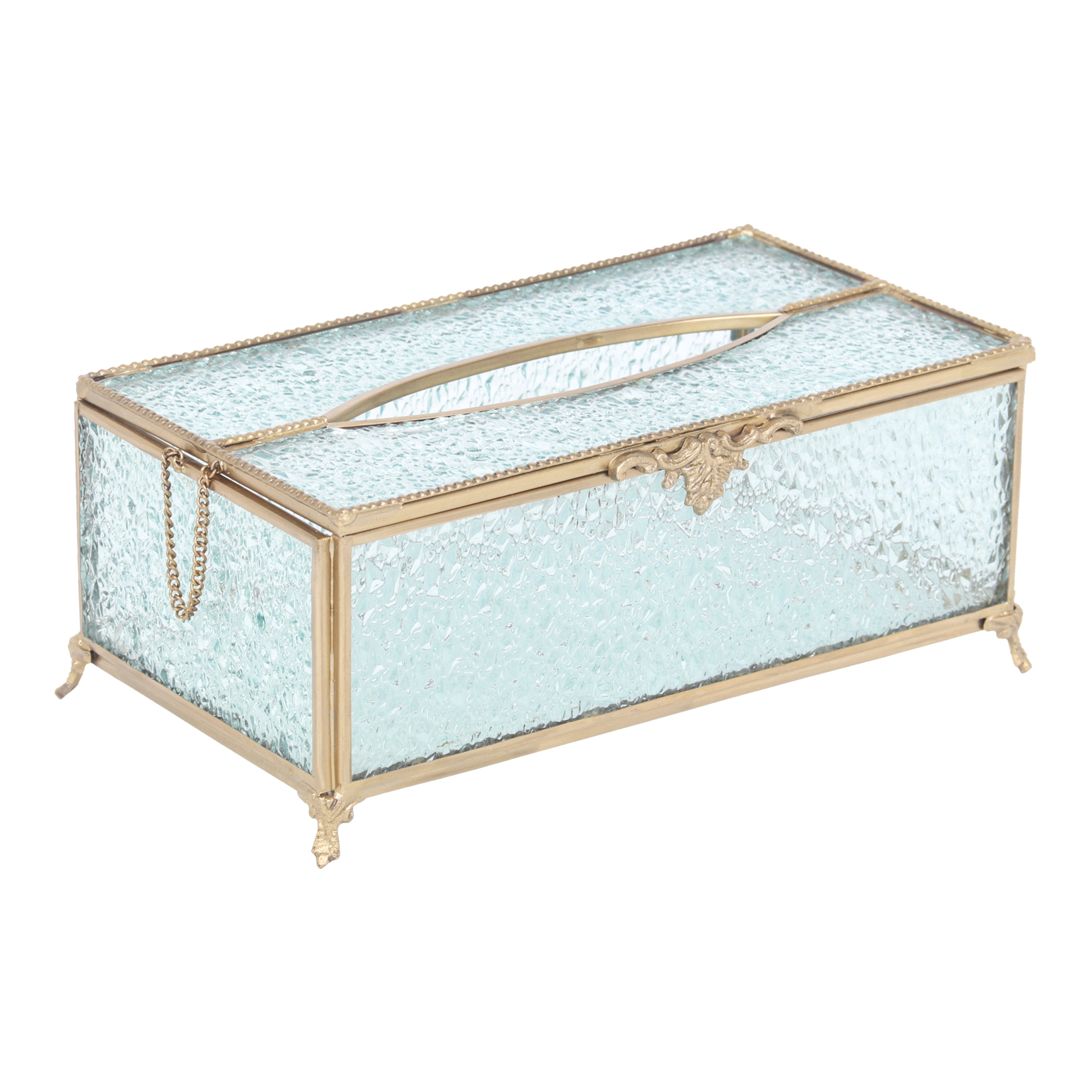 Diamond Cut Crystal Tissue Box